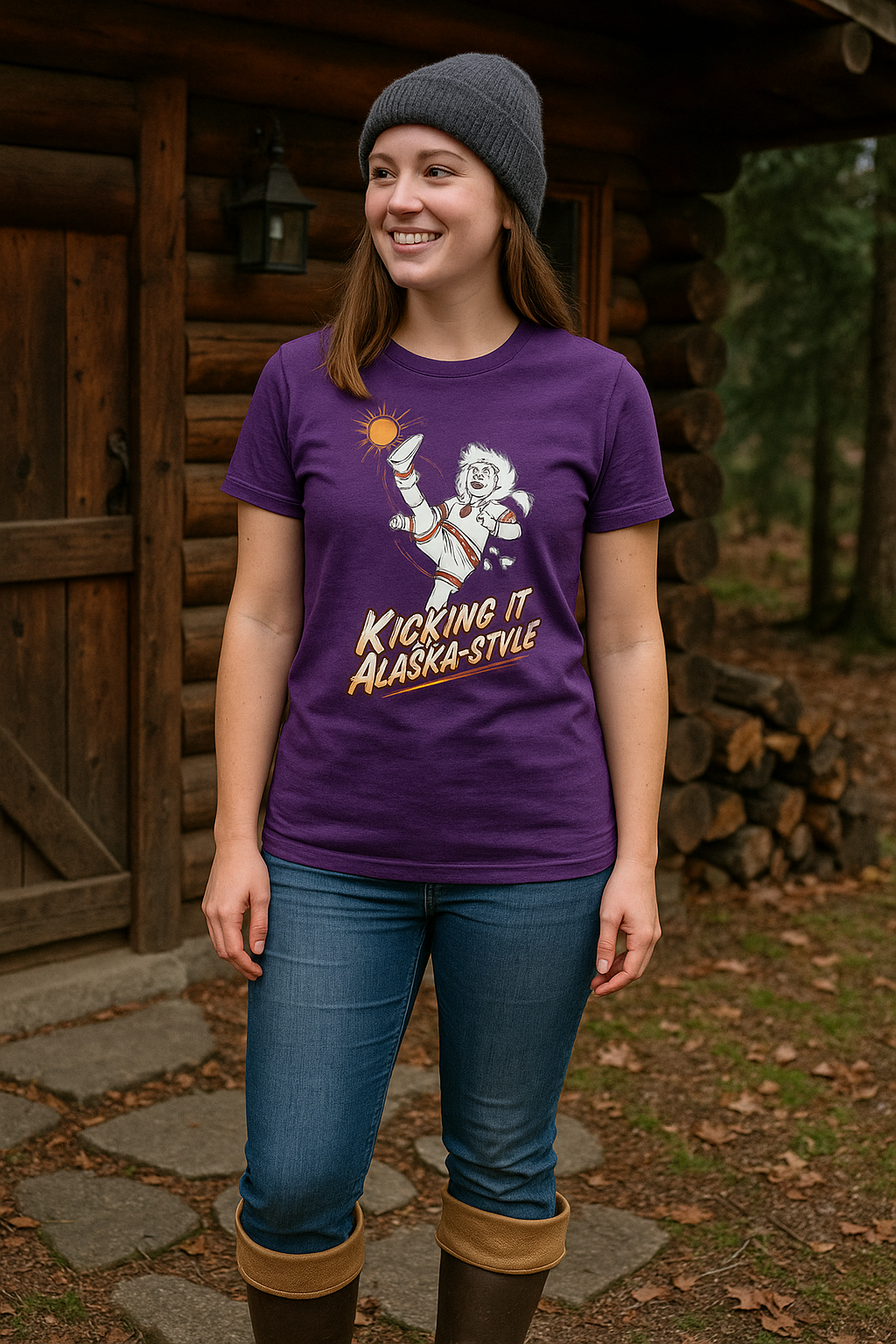 Kicking It Alaska-Style T-Shirt