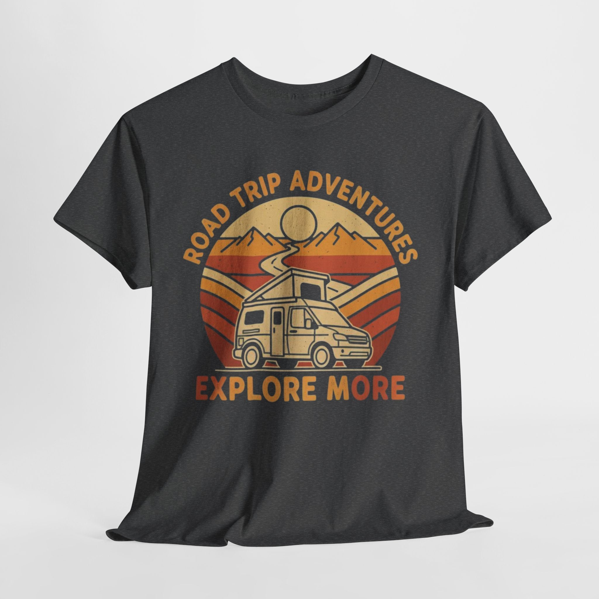 Road Trip Adventures – Explore More Retro Camper Tee