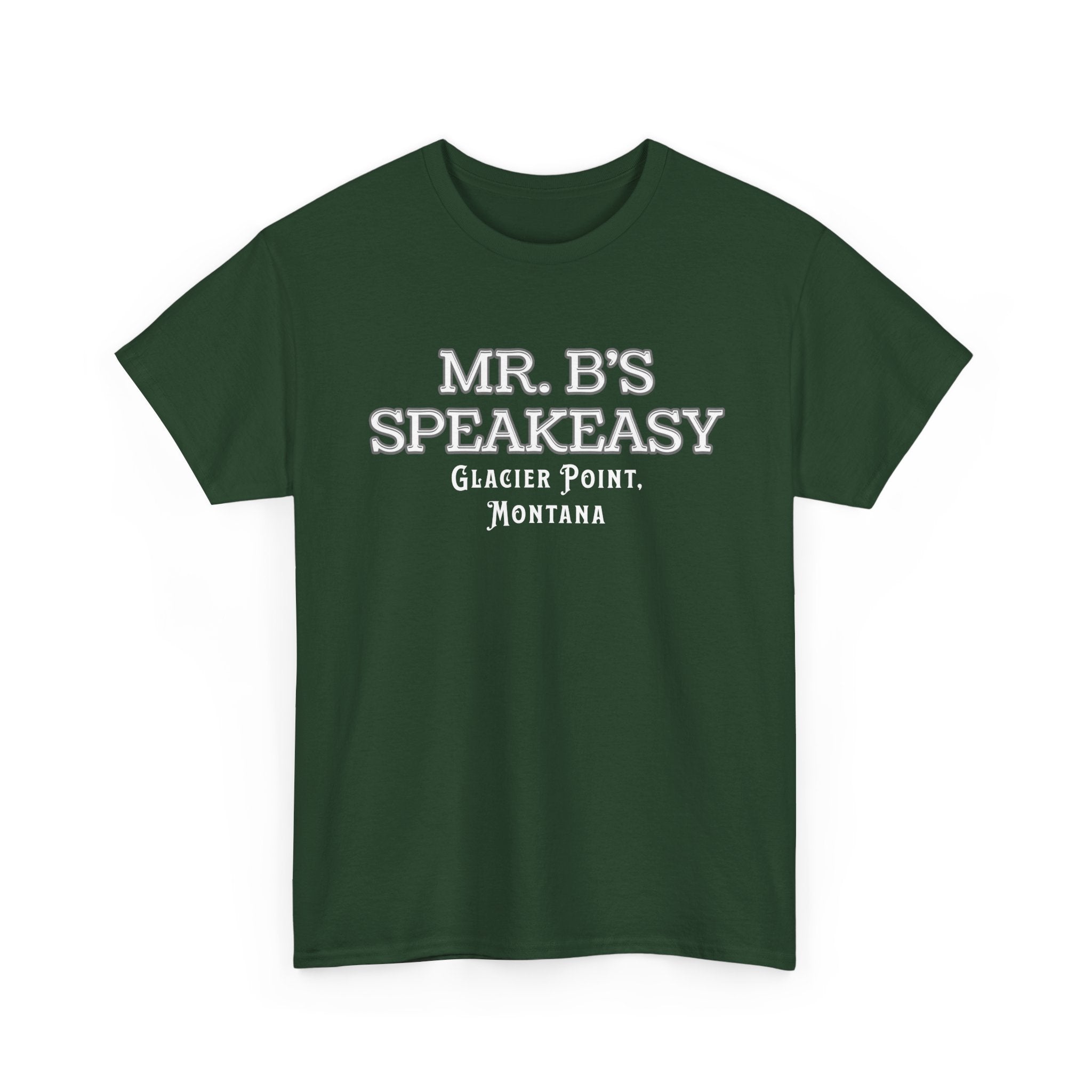 Mr. B’s Speakeasy Tee – Glacier Point, Montana