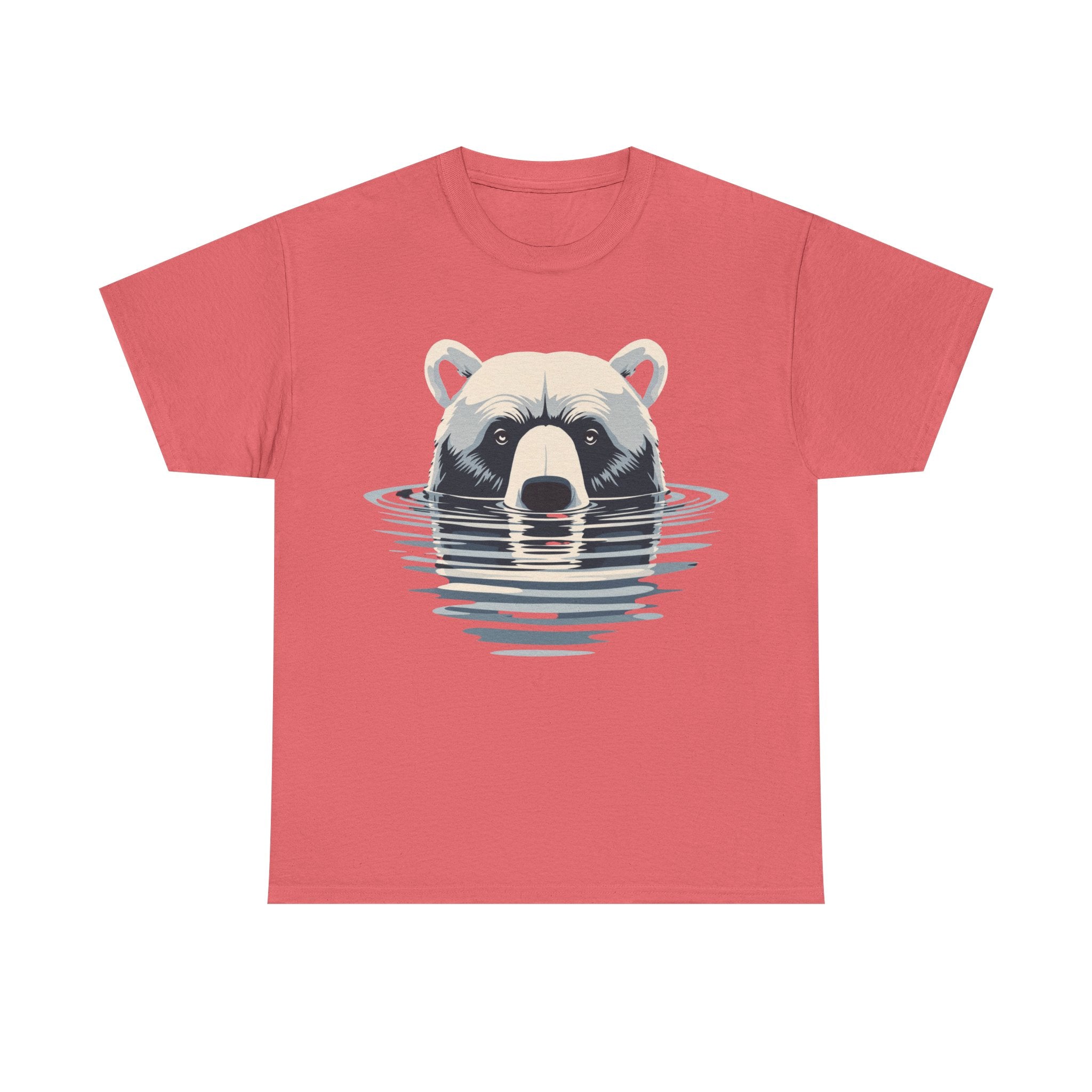 Bear in Water Graphic Tee – Gildan 5000 Heavy Cotton Shirt