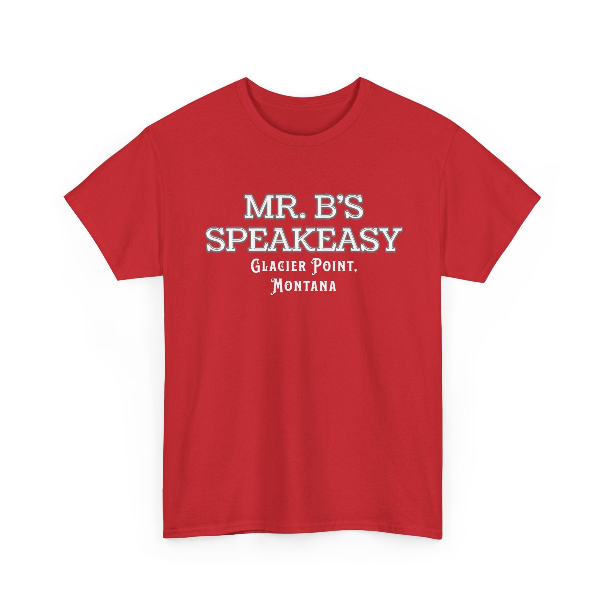Mr. B’s Speakeasy Tee – Glacier Point, Montana