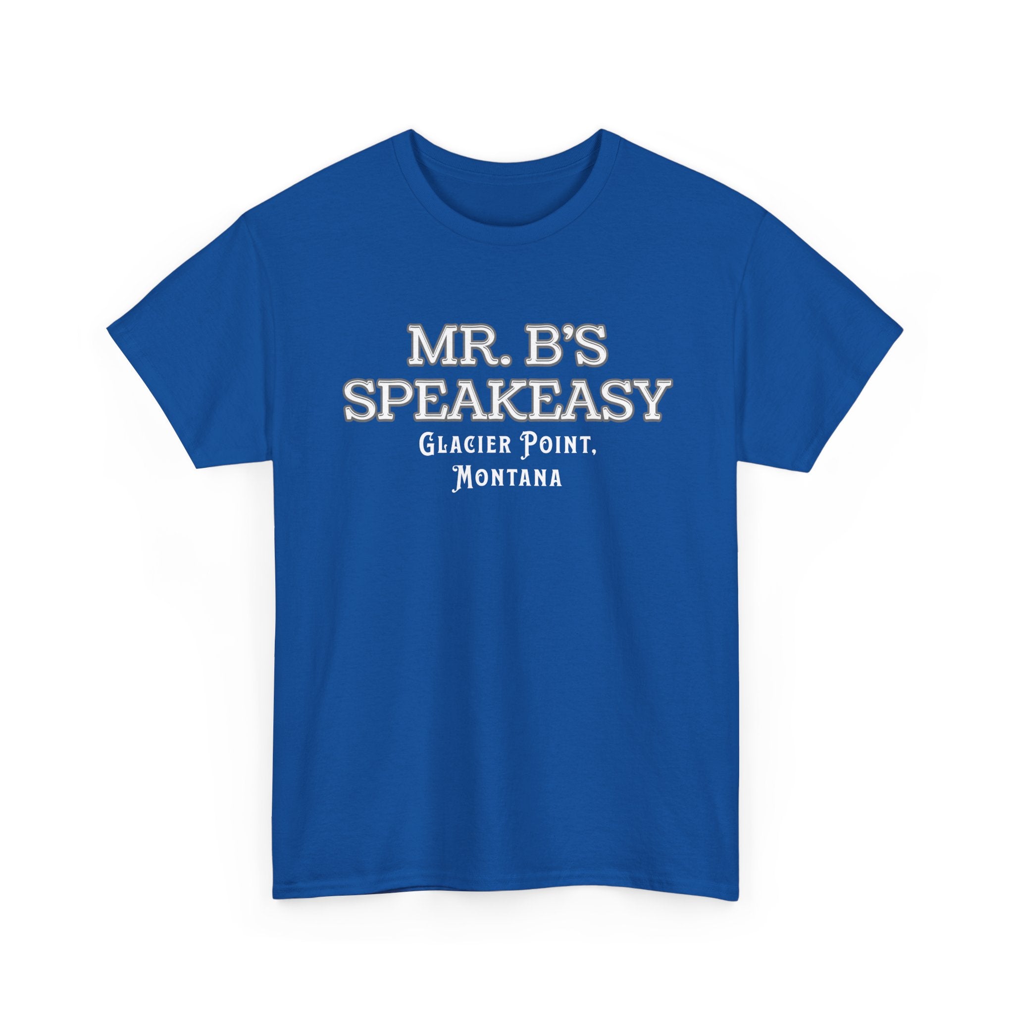 Mr. B’s Speakeasy Tee – Glacier Point, Montana