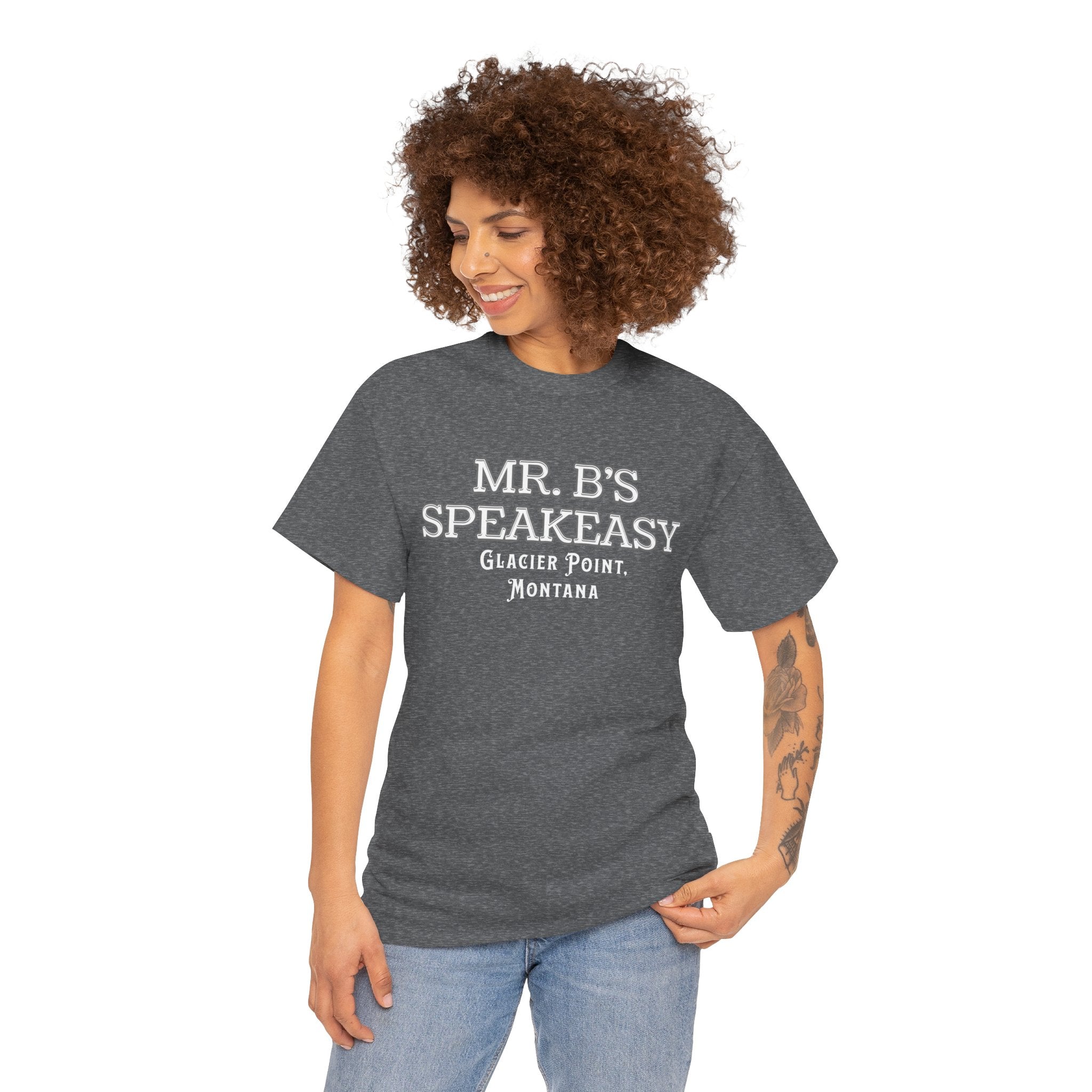 Mr. B’s Speakeasy Tee – Glacier Point, Montana