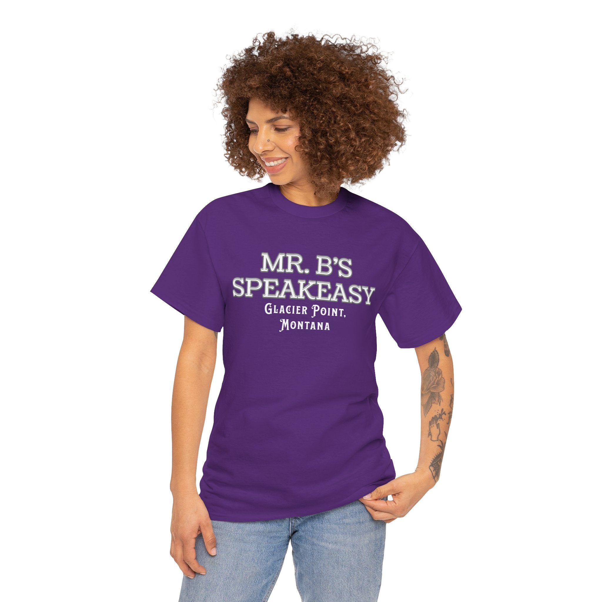 Mr. B’s Speakeasy Tee – Glacier Point, Montana