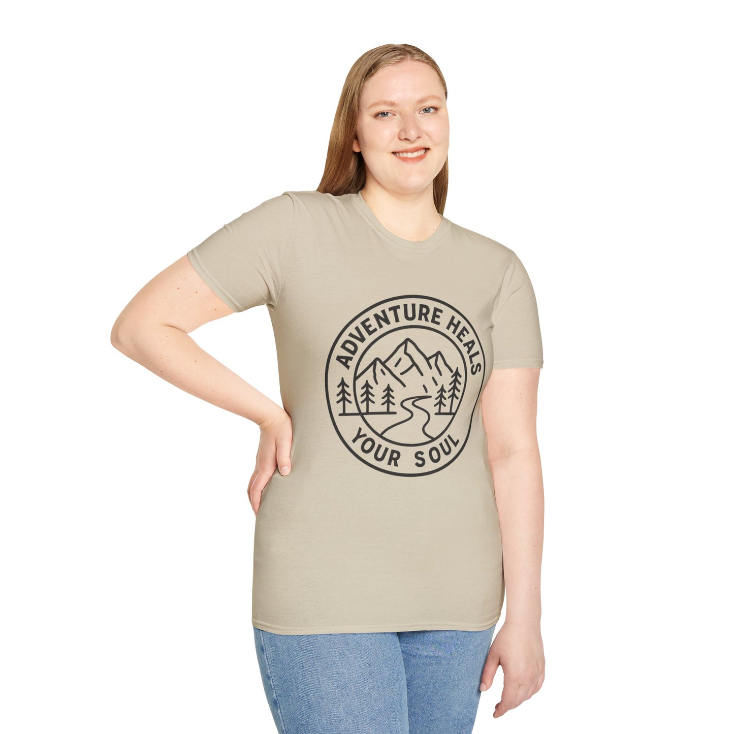Adventure Heals Your Soul T-Shirt | Vintage Outdoor Hiking Tee