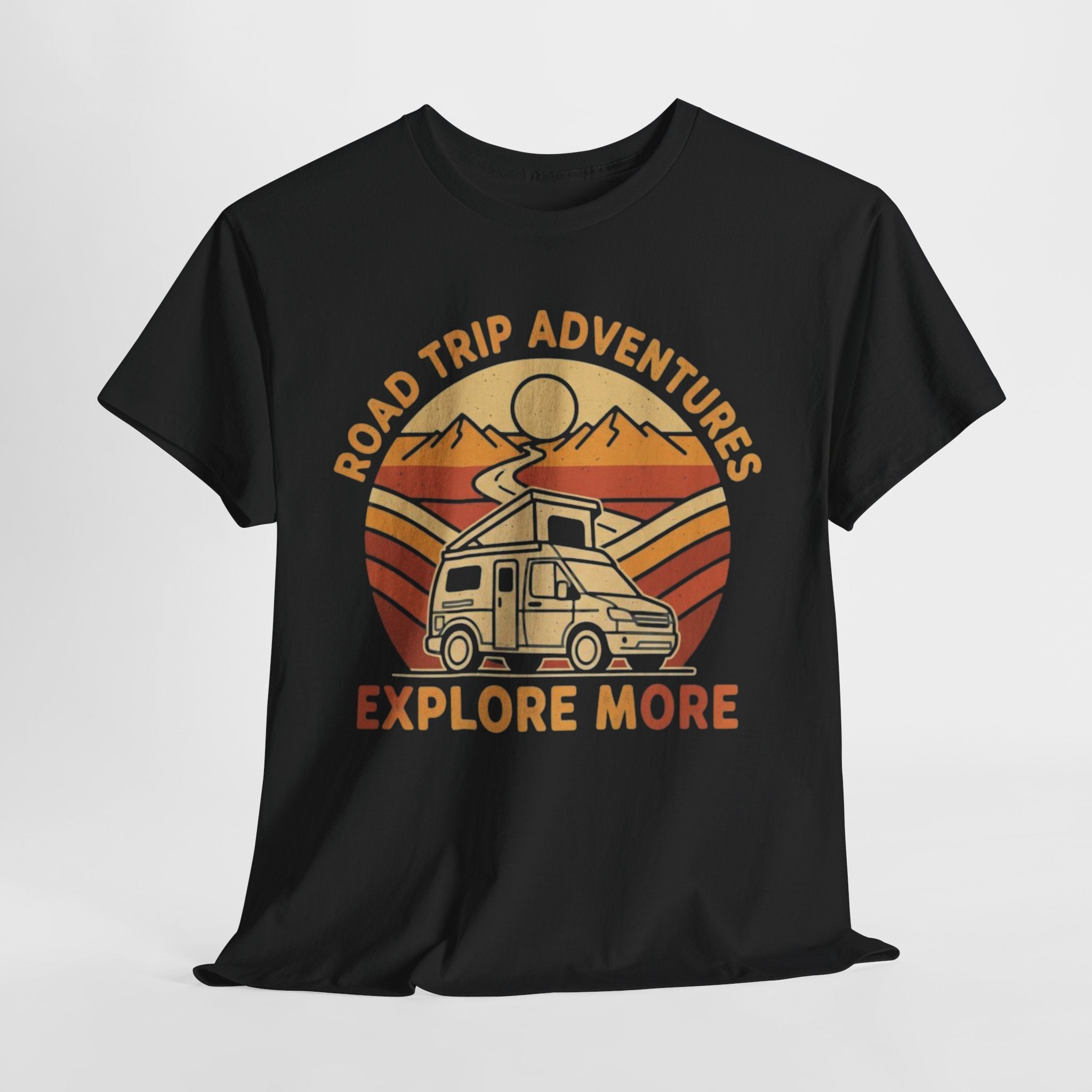 Road Trip Adventures – Explore More Retro Camper Tee