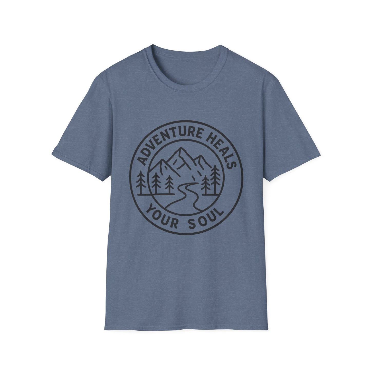Adventure Heals Your Soul T-Shirt | Vintage Outdoor Hiking Tee