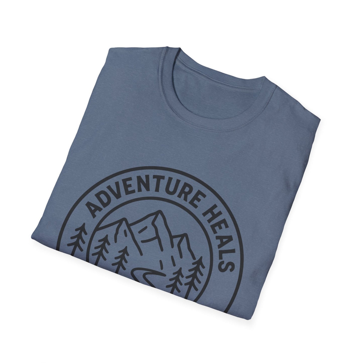 Adventure Heals Your Soul T-Shirt | Vintage Outdoor Hiking Tee