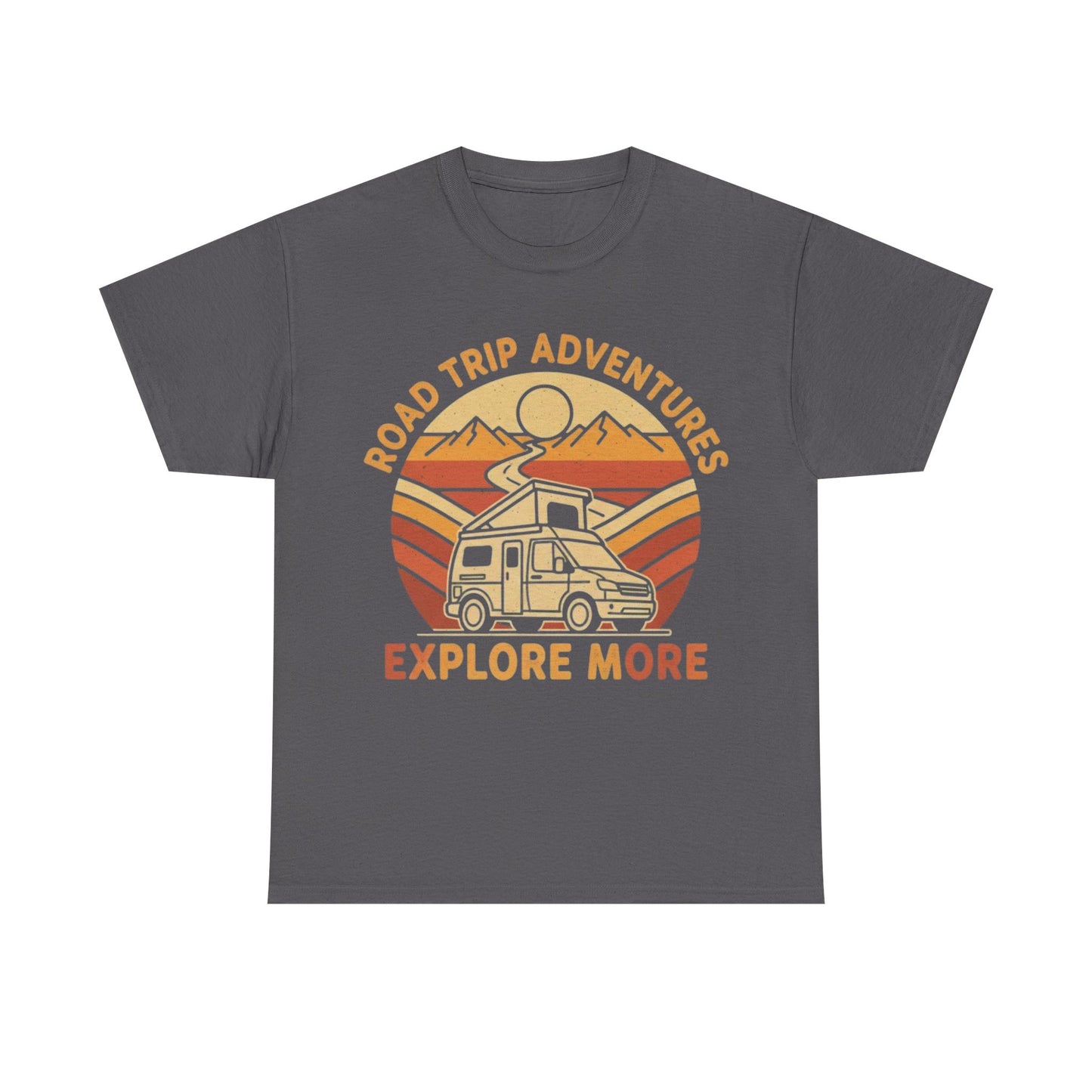 Road Trip Adventures – Explore More Retro Camper Tee