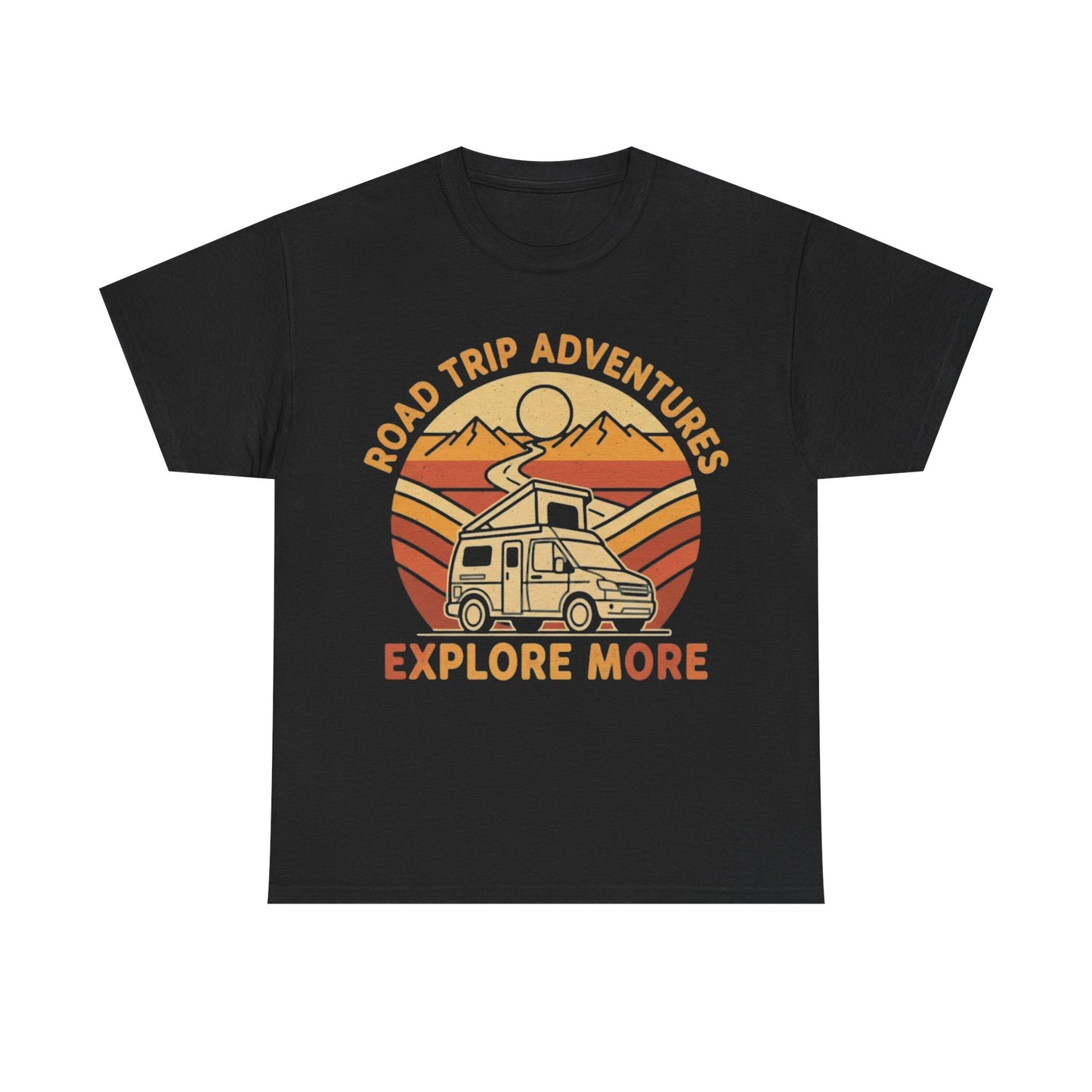Road Trip Adventures – Explore More Retro Camper Tee