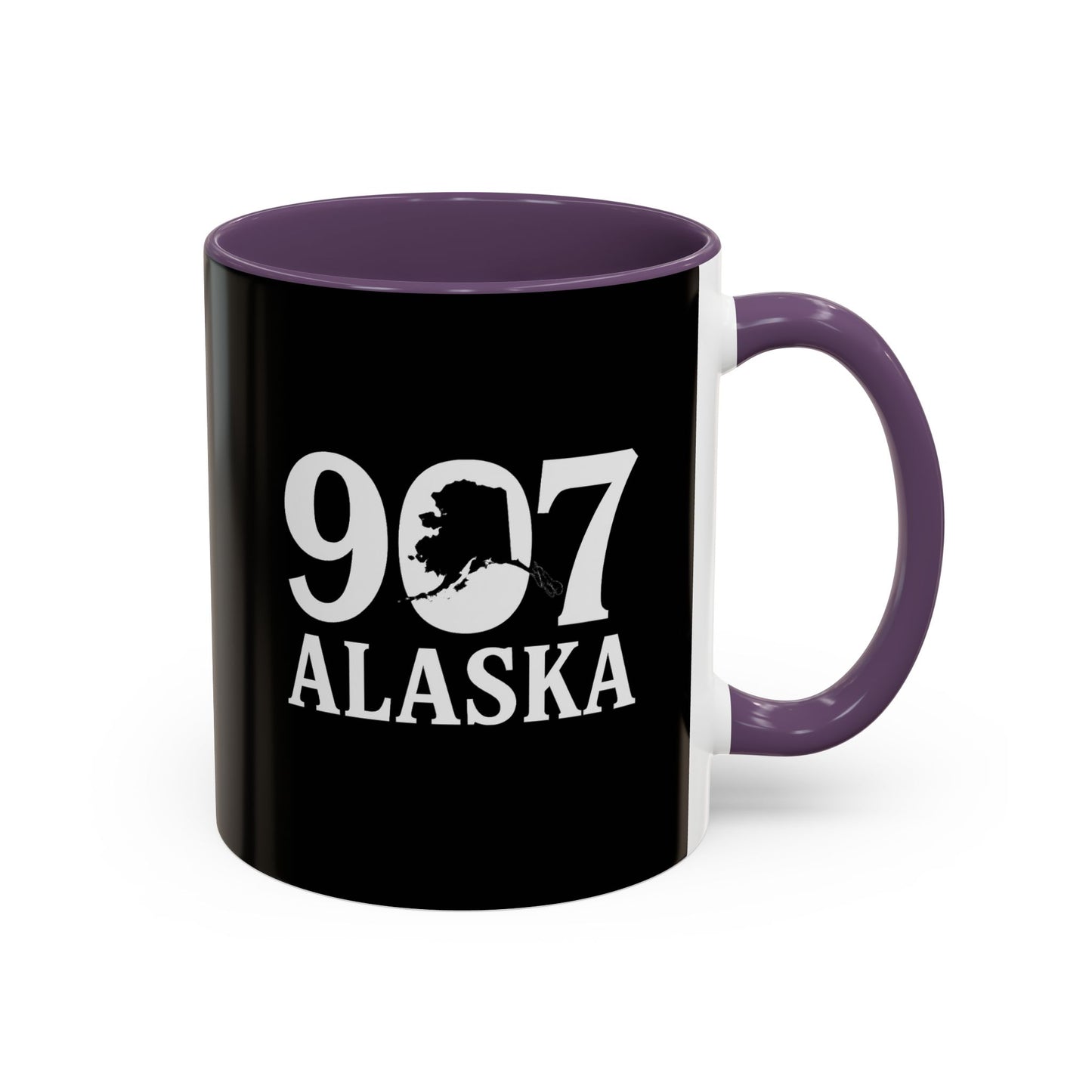 Alaska Salmon Mug Tlingit Style Coffee Cup 907 Alaska Gift Color Accent Ceramic Mug Alaskan Souvenir Wildlife Art
