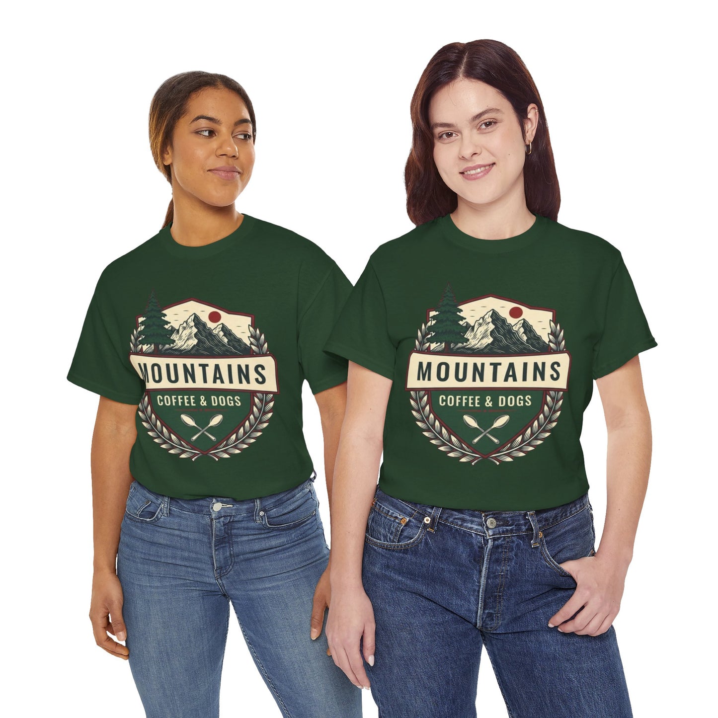 Mountains, Coffee & Dogs Tee