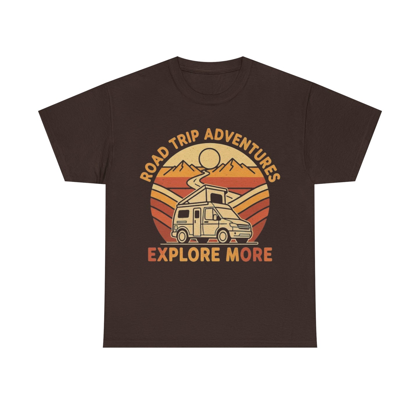 Road Trip Adventures – Explore More Retro Camper Tee