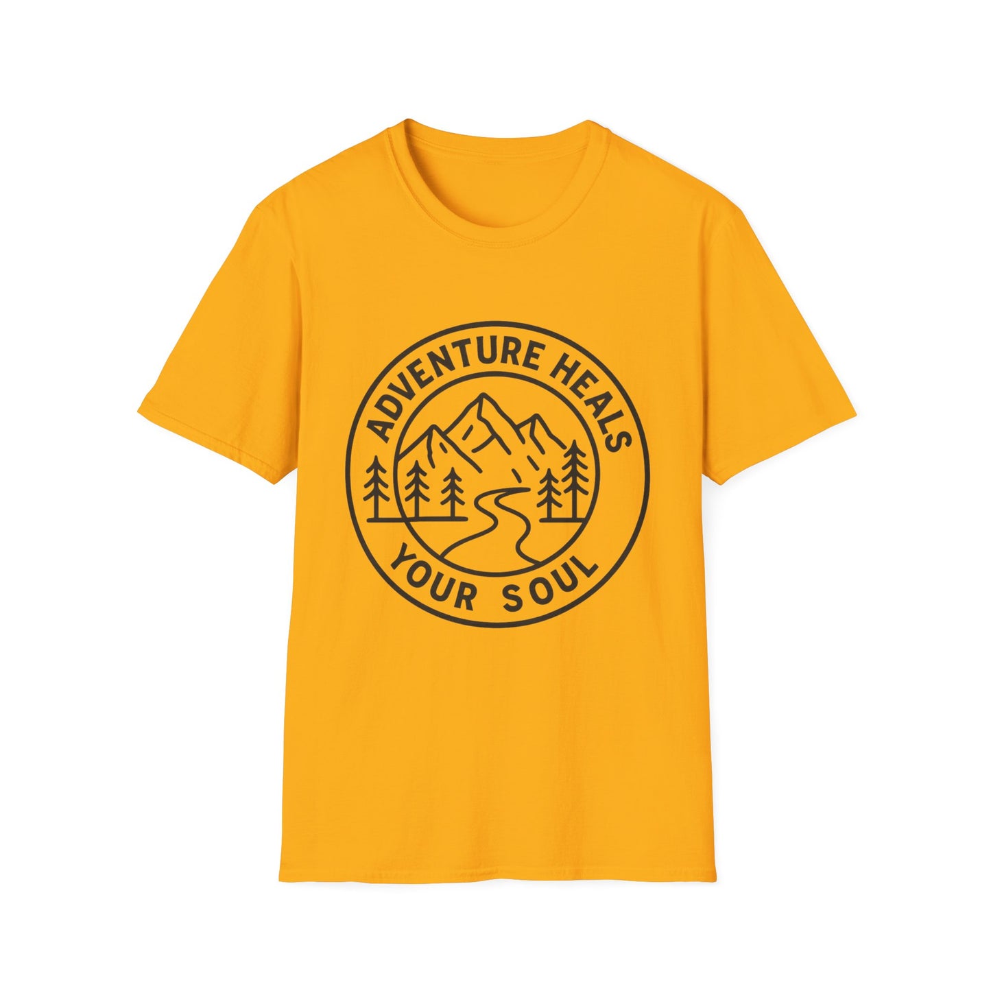 Adventure Heals Your Soul T-Shirt | Vintage Outdoor Hiking Tee