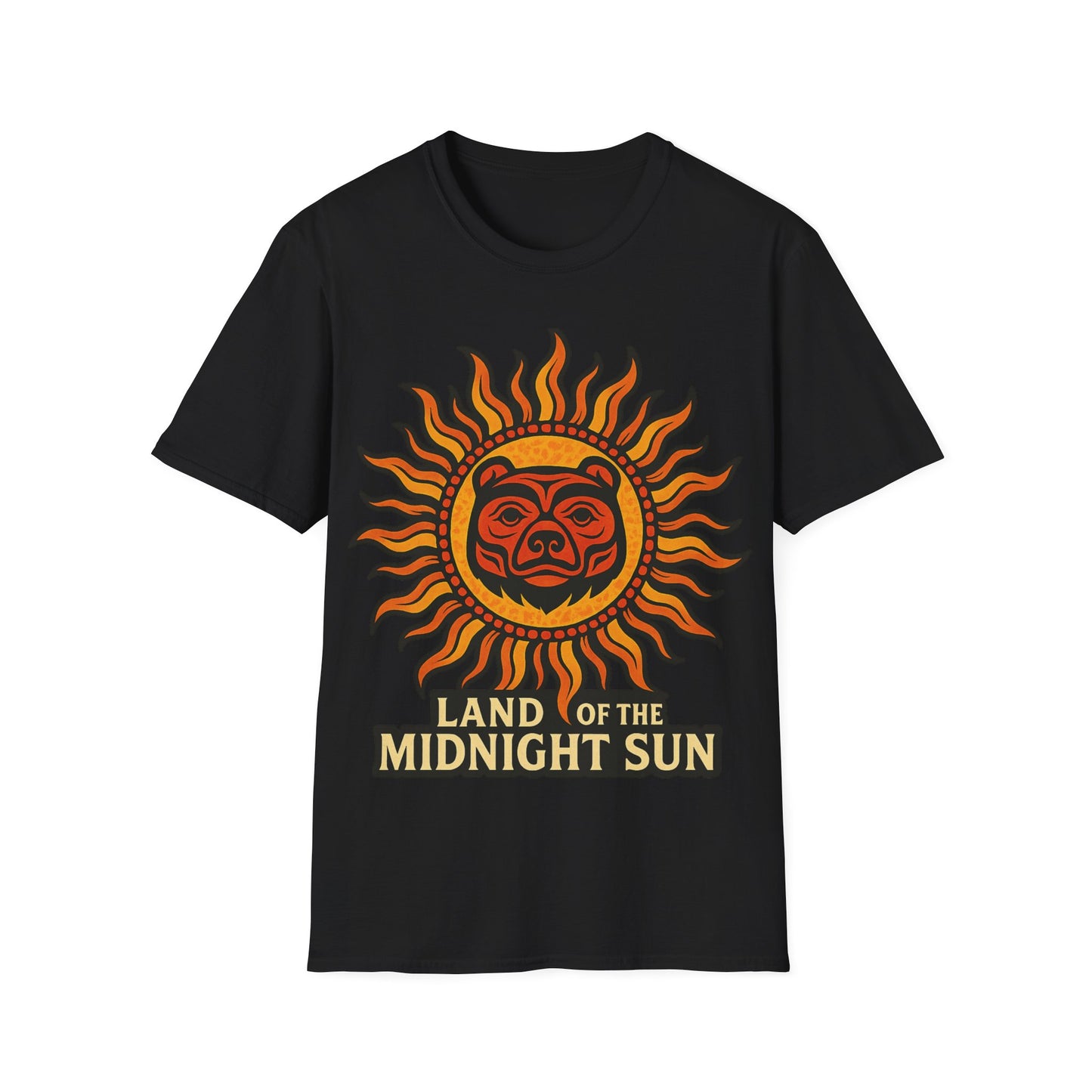 Land of the Midnight Sun Tribal Bear T-Shirt