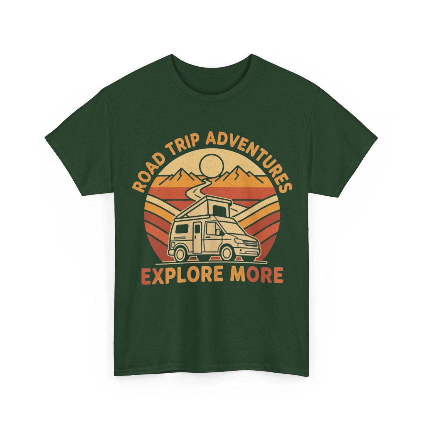 Road Trip Adventures – Explore More Retro Camper Tee