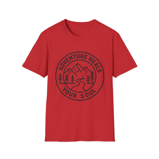 Adventure Heals Your Soul T-Shirt | Vintage Outdoor Hiking Tee
