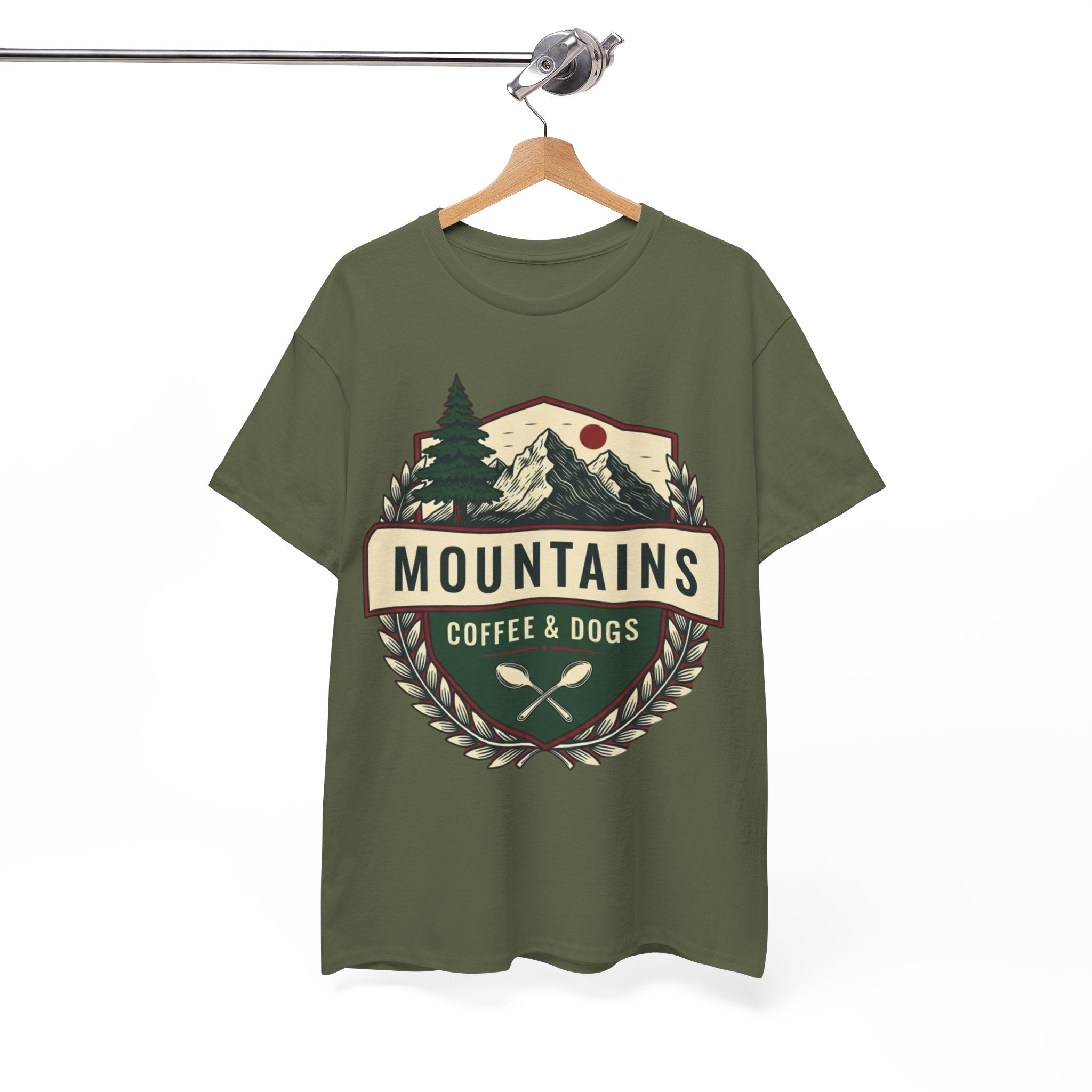 Mountains, Coffee & Dogs Tee