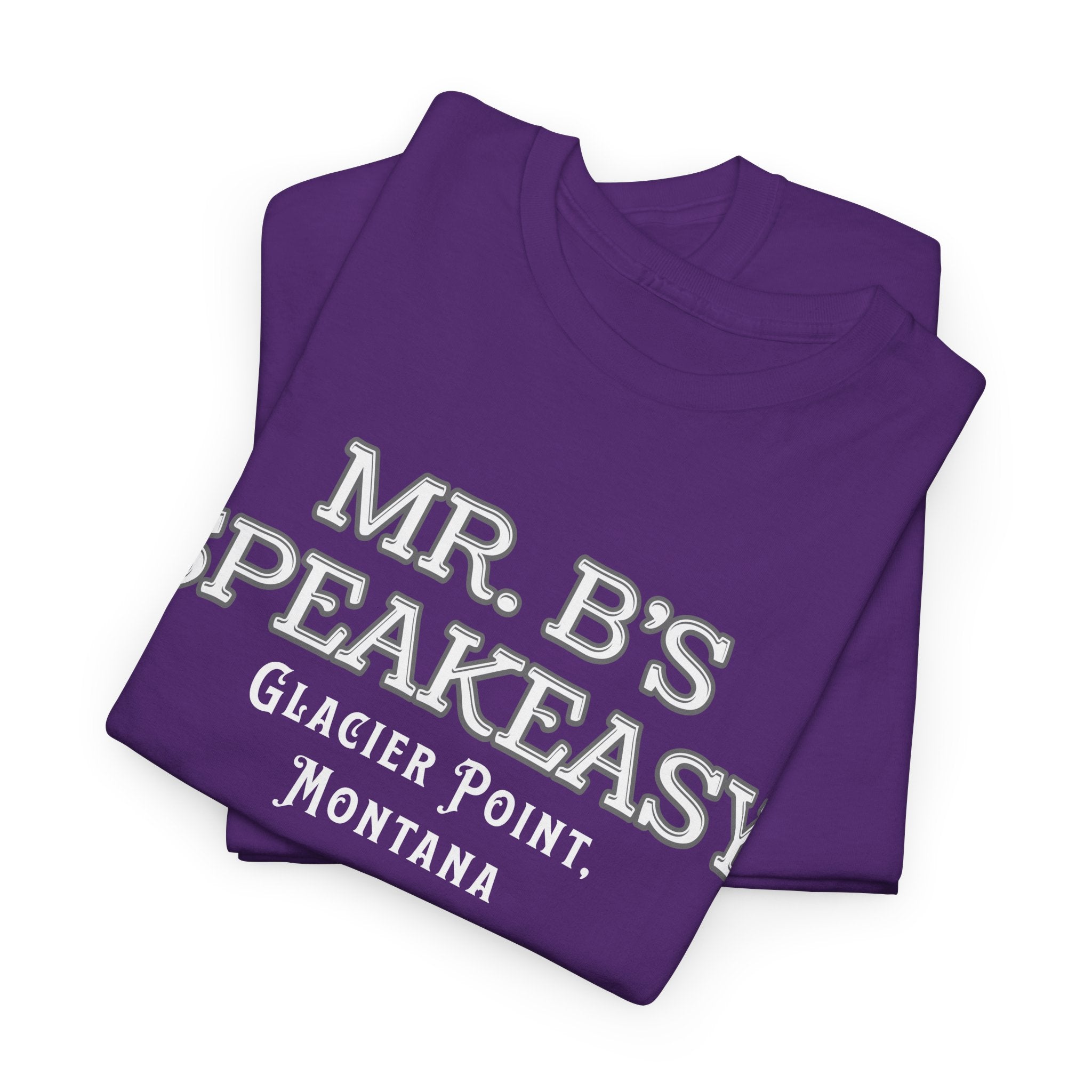 Mr. B’s Speakeasy Tee – Glacier Point, Montana