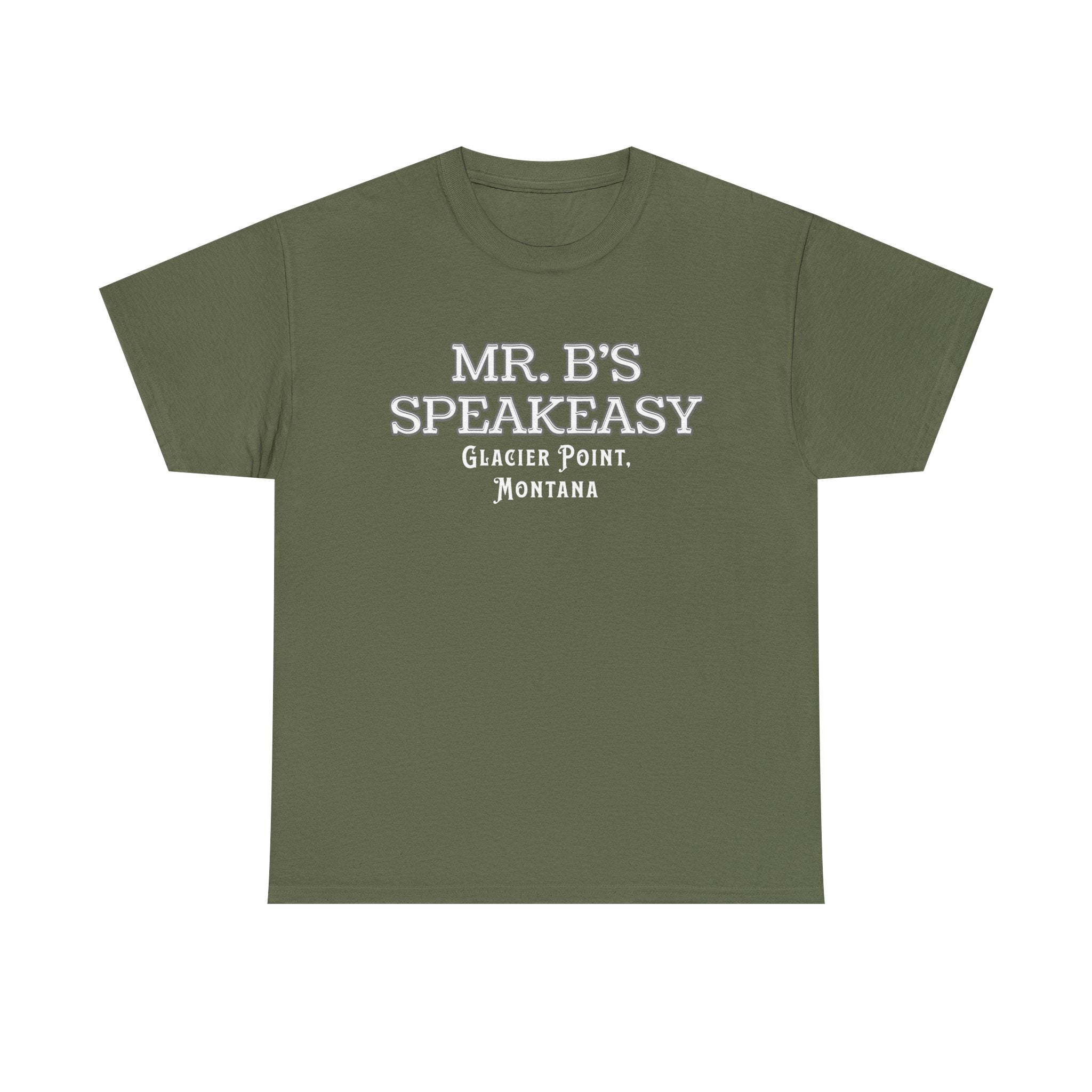 Mr. B’s Speakeasy Tee – Glacier Point, Montana