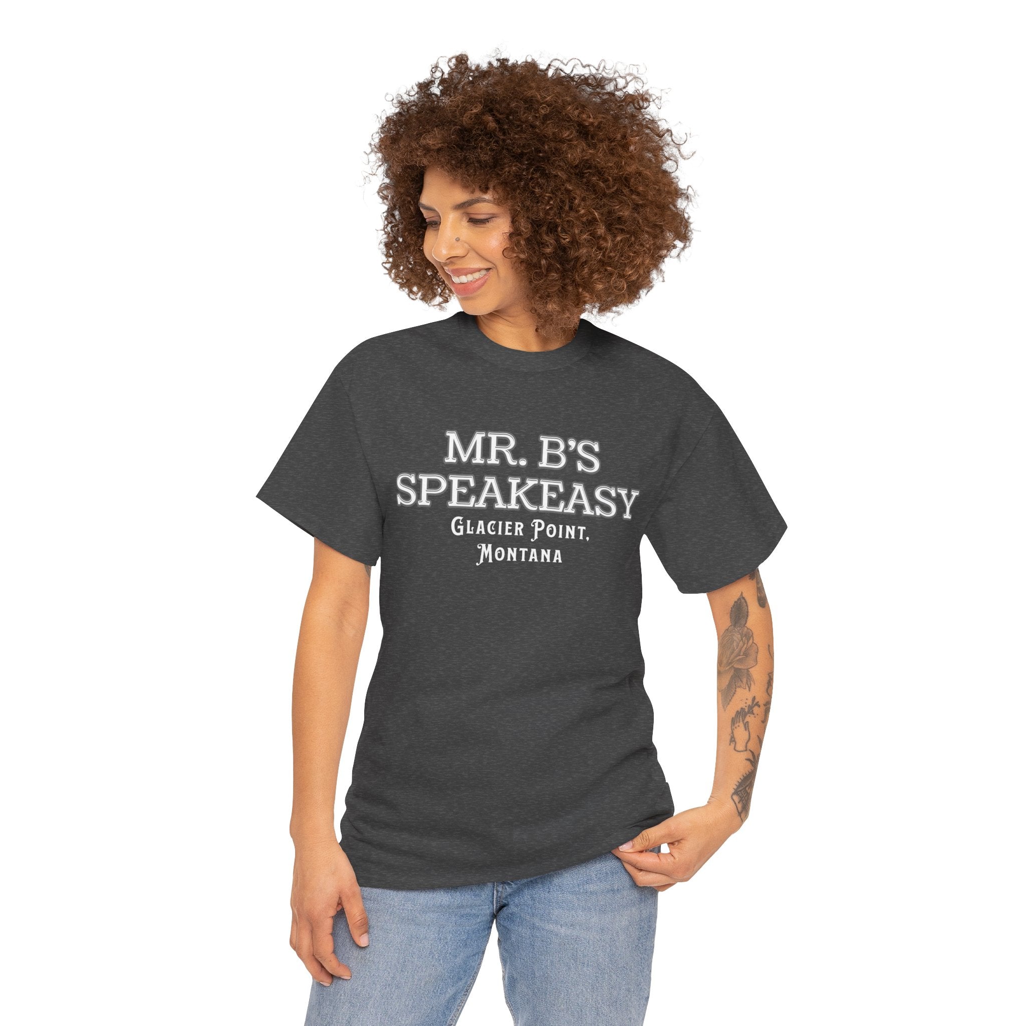 Mr. B’s Speakeasy Tee – Glacier Point, Montana