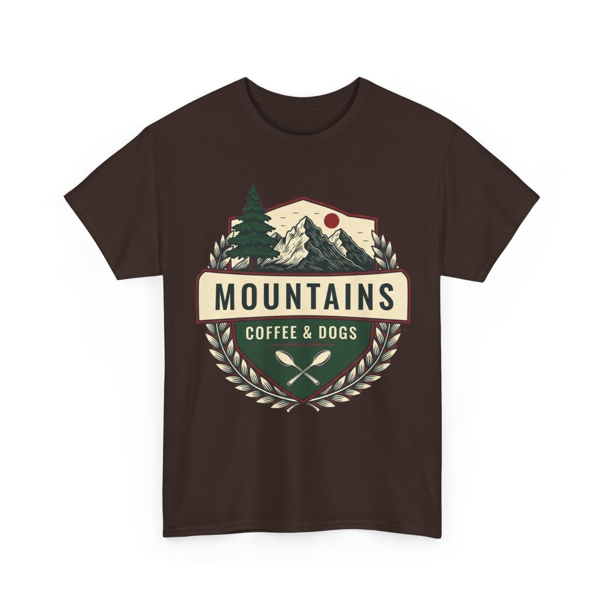 Mountains, Coffee & Dogs Tee