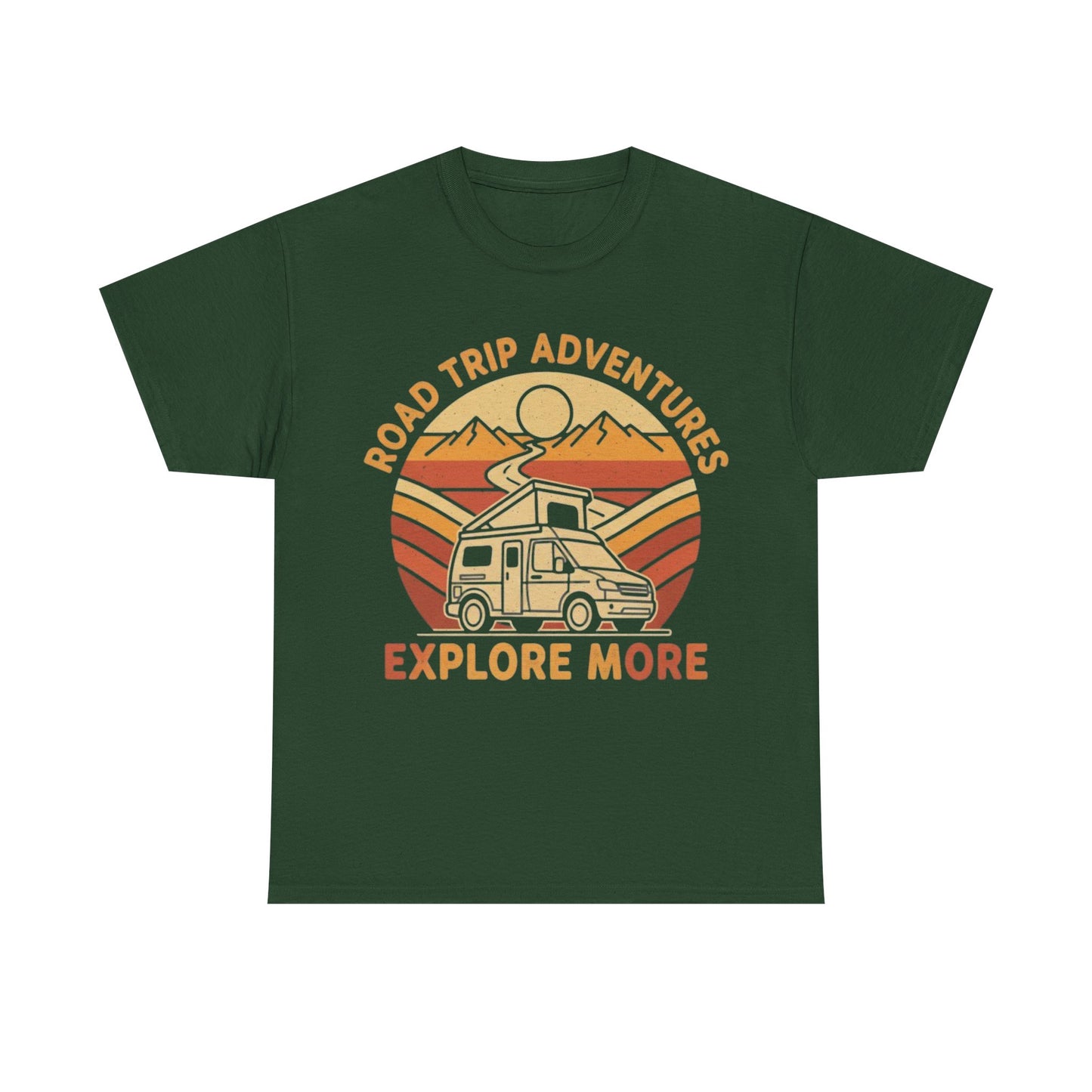 Road Trip Adventures – Explore More Retro Camper Tee