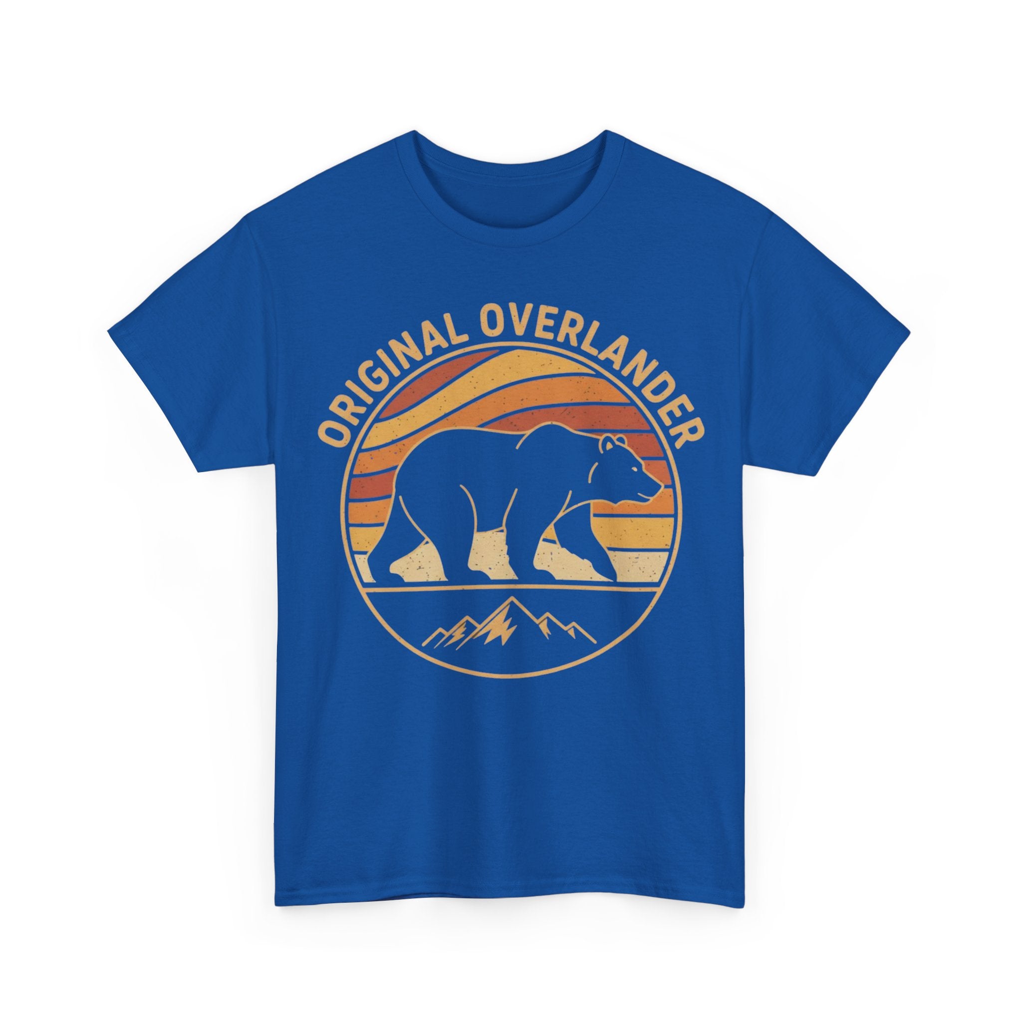 Original Overlander Retro Bear T-Shirt | 1970s Vintage Sunset Adventure Tee