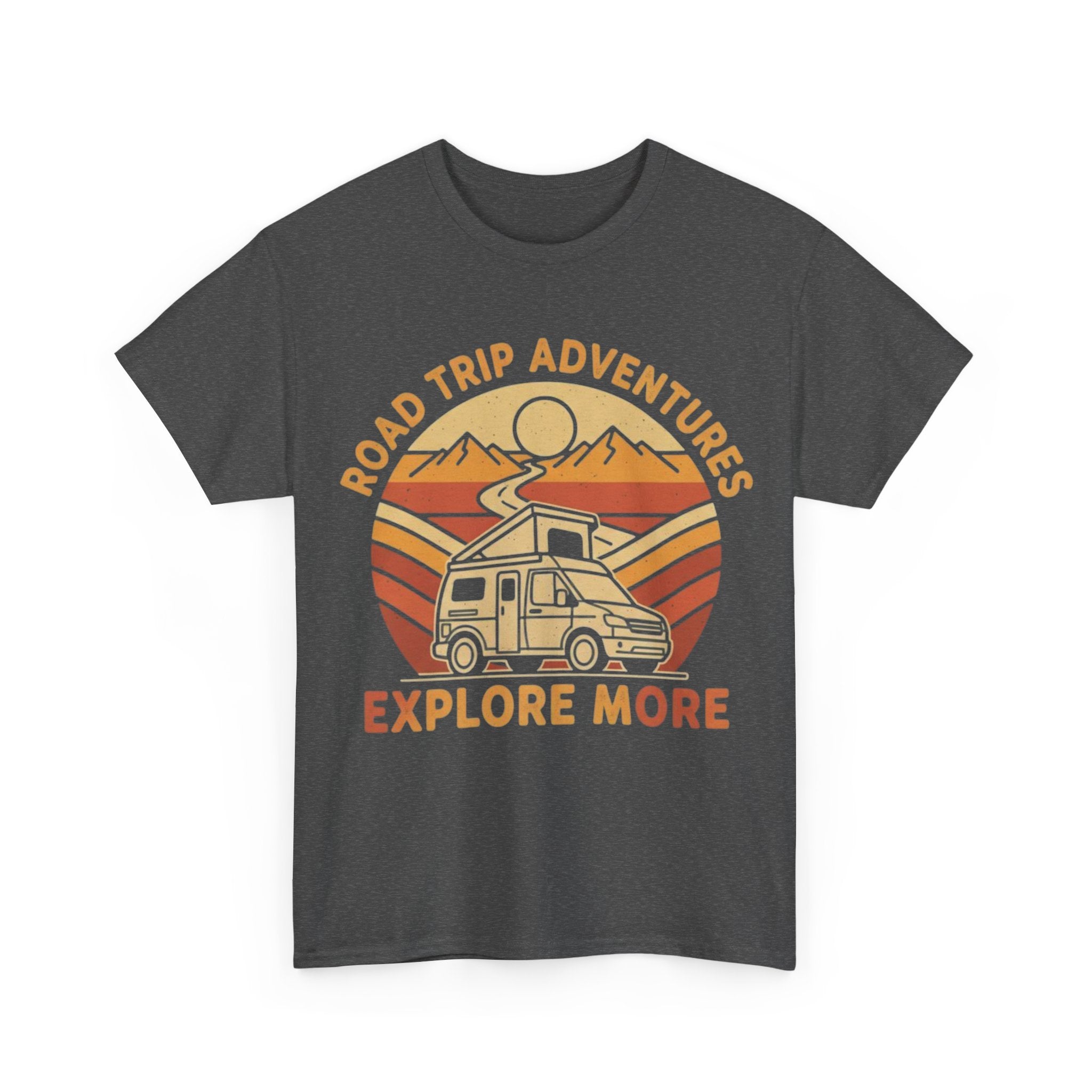 Road Trip Adventures – Explore More Retro Camper Tee