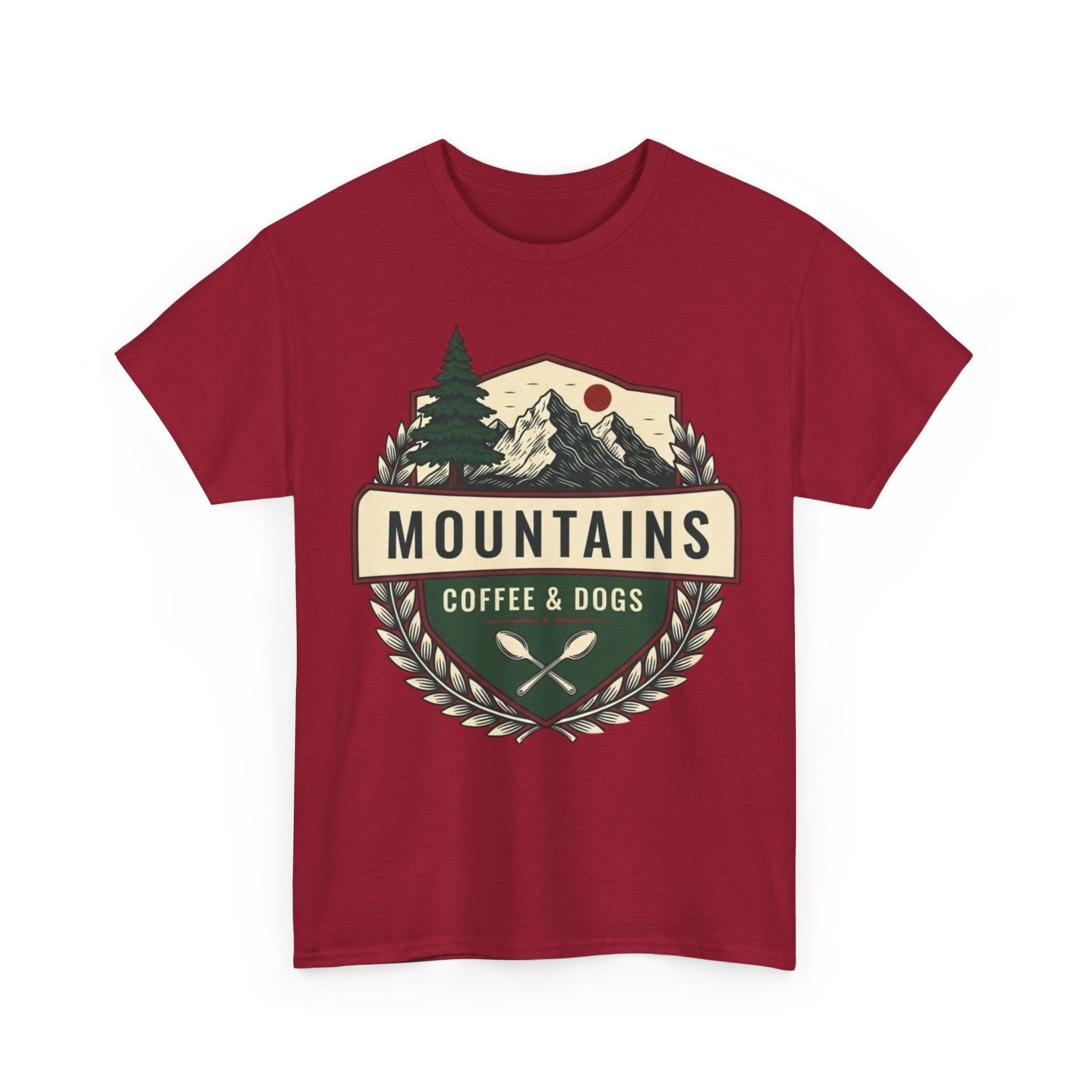 Mountains, Coffee & Dogs Tee