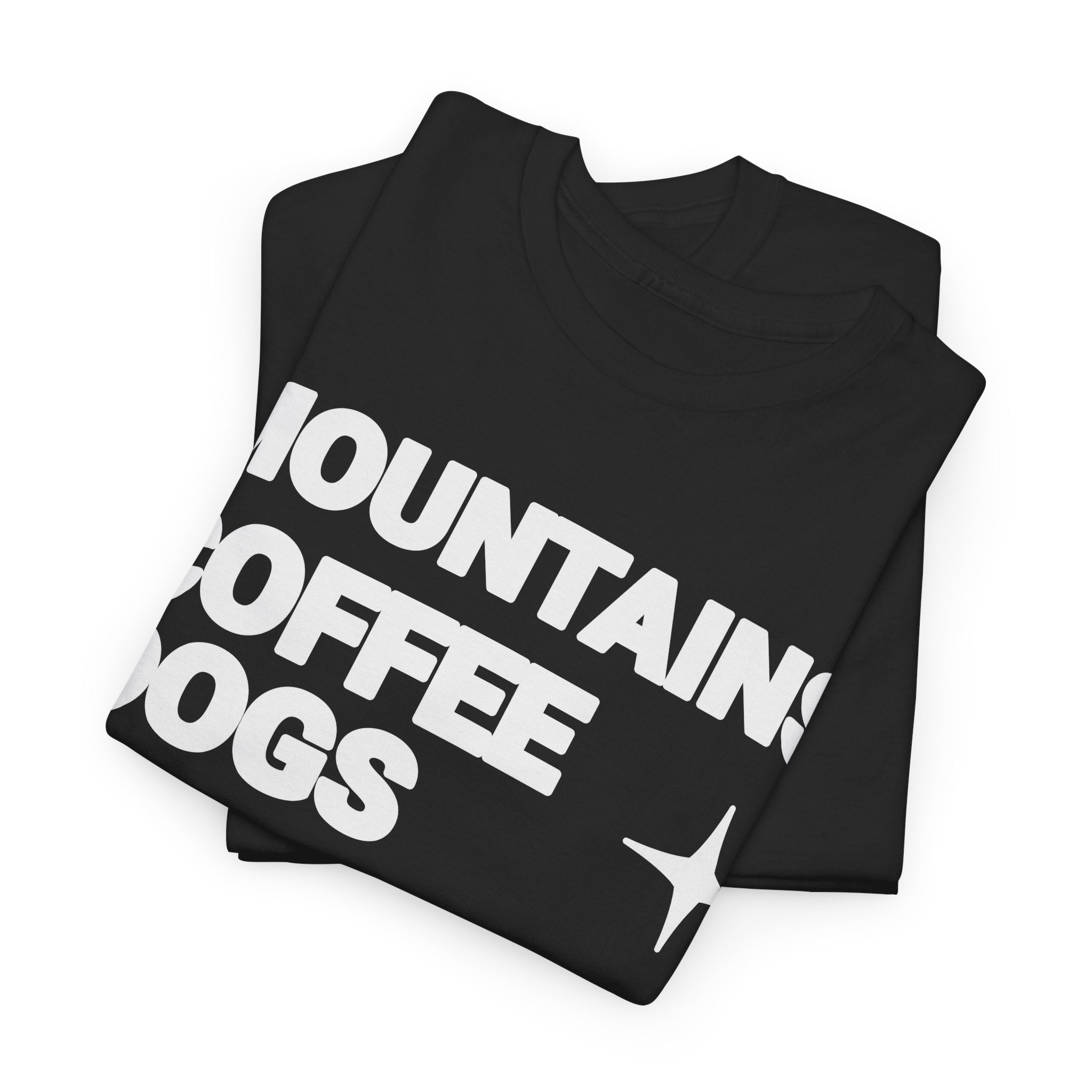 Mountains. Coffee. Dogs. – Comfort Collection Tee