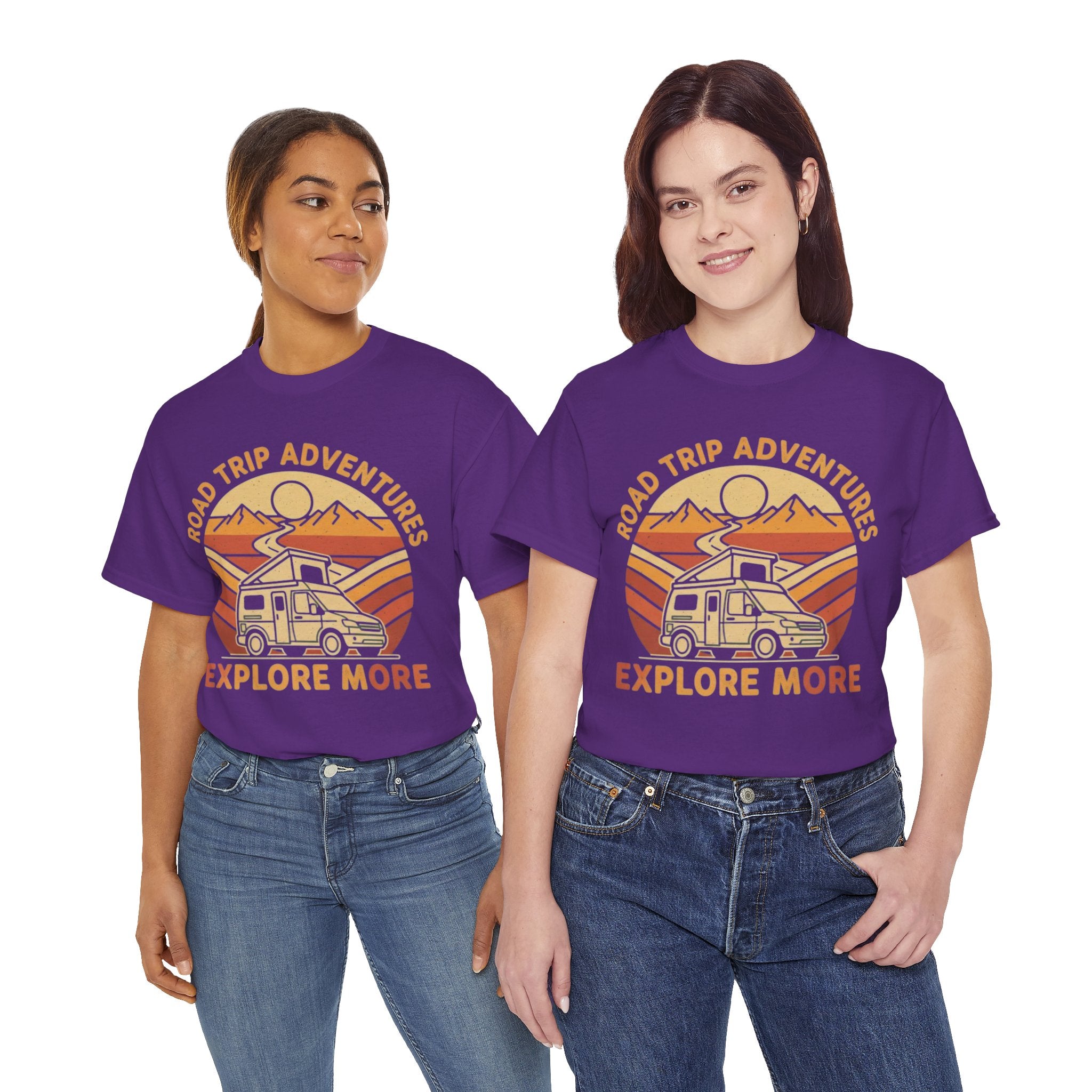Road Trip Adventures – Explore More Retro Camper Tee
