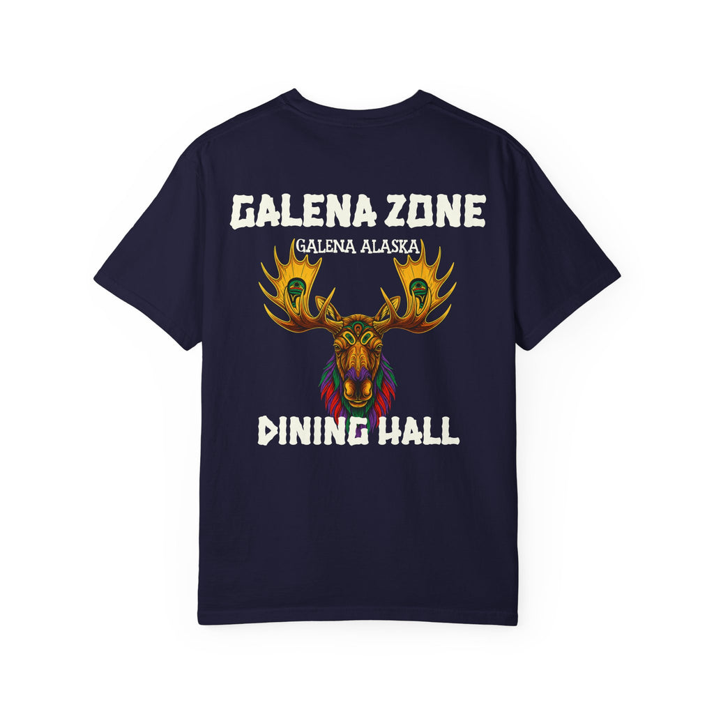 Galena Zone Dining Hall T-Shirt — Alaska Moose Graphic Tee