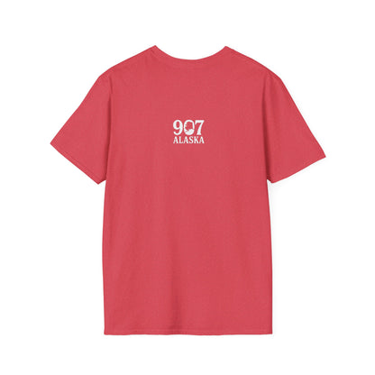 Cozy Cabin T-Shirt, Illustrative T-Shirt, Vintage Alaska Tee, Great Outdoors Wear, Unique Gift for Nature Lovers