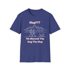 Hiking Line Art Tee – “We Showed The Dog The Map”