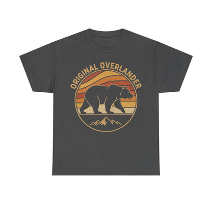 Original Overlander Retro Bear T-Shirt | 1970s Vintage Sunset Adventure Tee