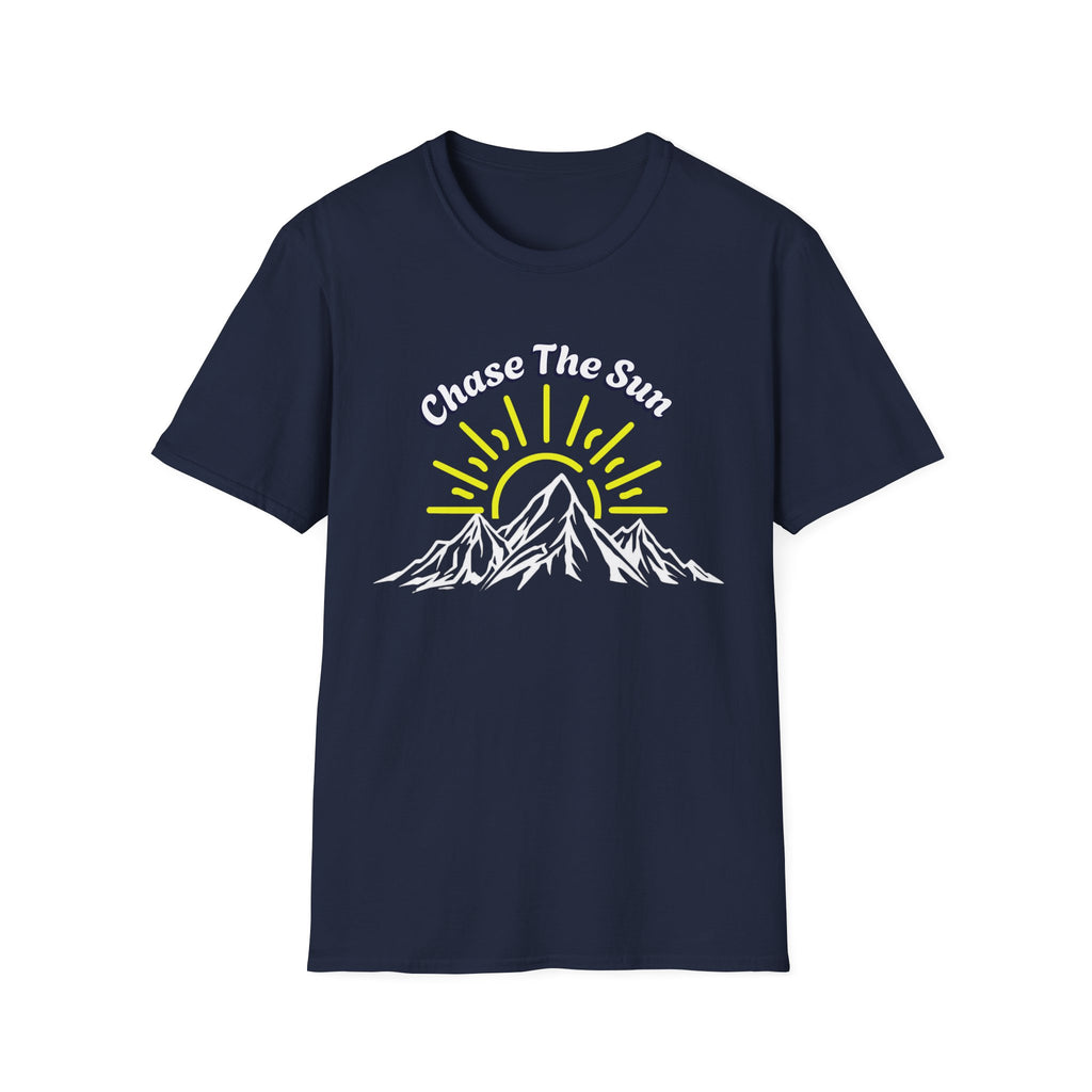 Chase the Sun Mountain T-Shirt – Adventure Hiking Graphic Tee