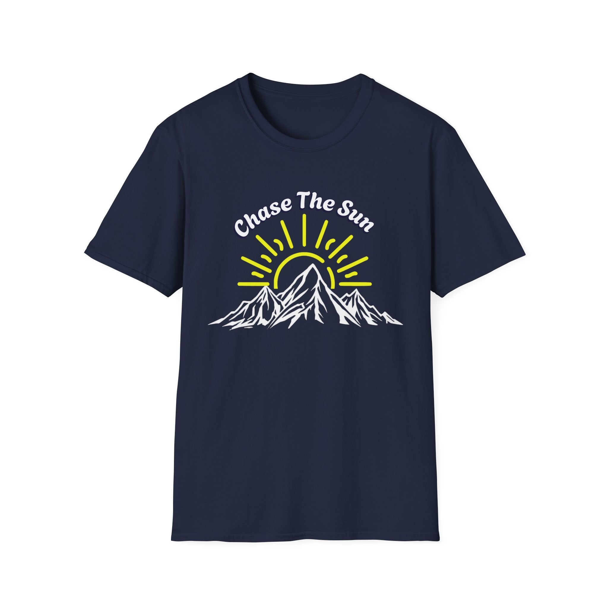 Chase the Sun Mountain T-Shirt – Adventure Hiking Graphic Tee