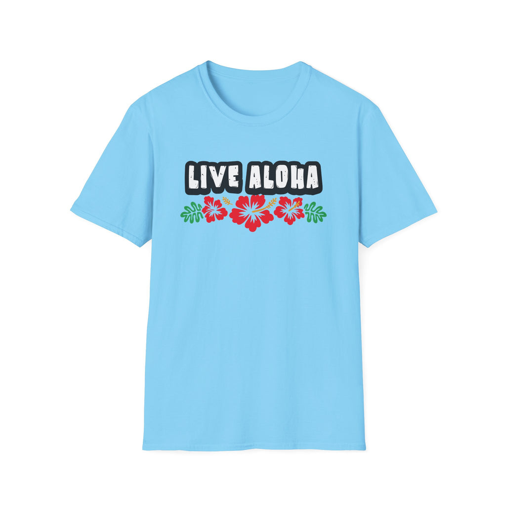 Live Aloha Hibiscus Flower Tee