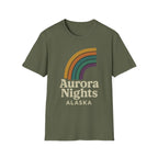 Aurora Nights Alaska T-Shirt – Retro Northern Lights Graphic Tee