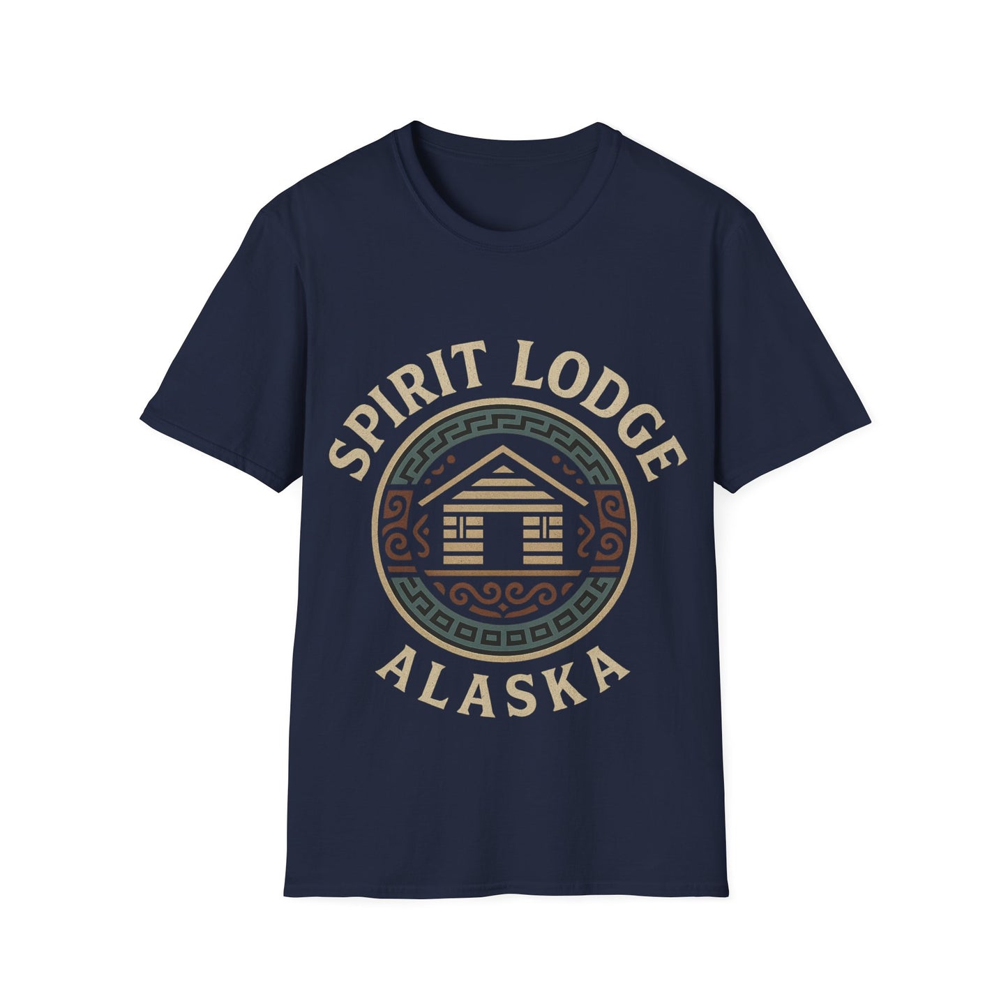 Spirit Lodge Alaska Tee – Rustic Cabin Design