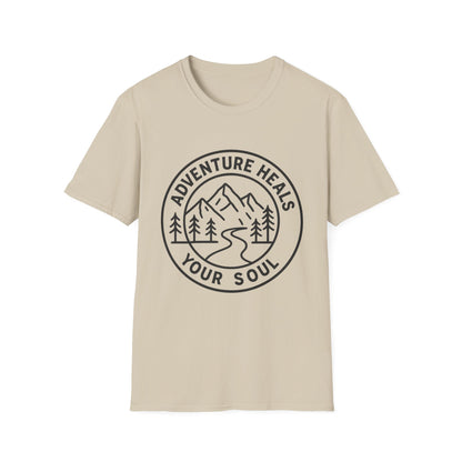 Adventure Heals Your Soul T-Shirt | Vintage Outdoor Hiking Tee