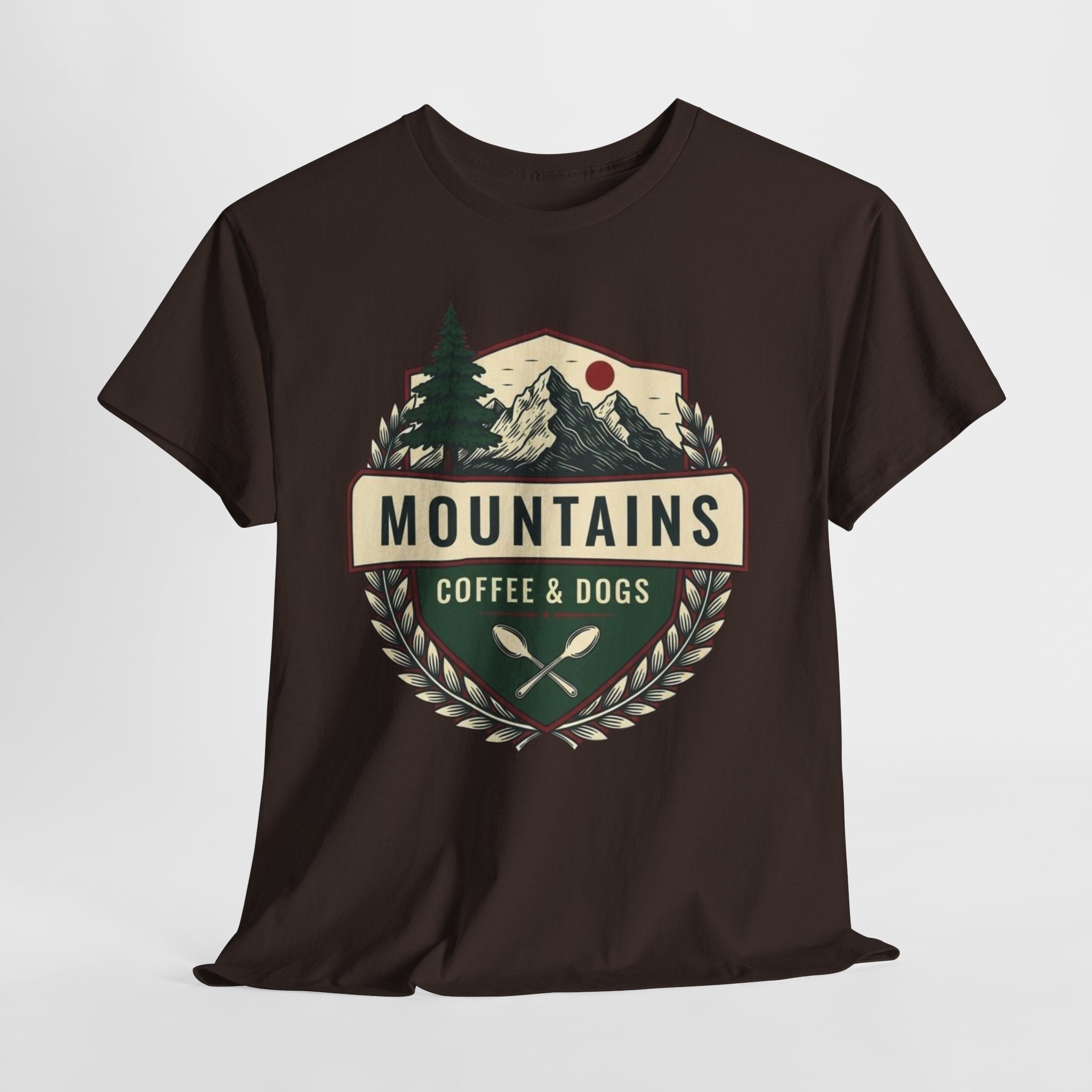 Mountains, Coffee & Dogs Tee