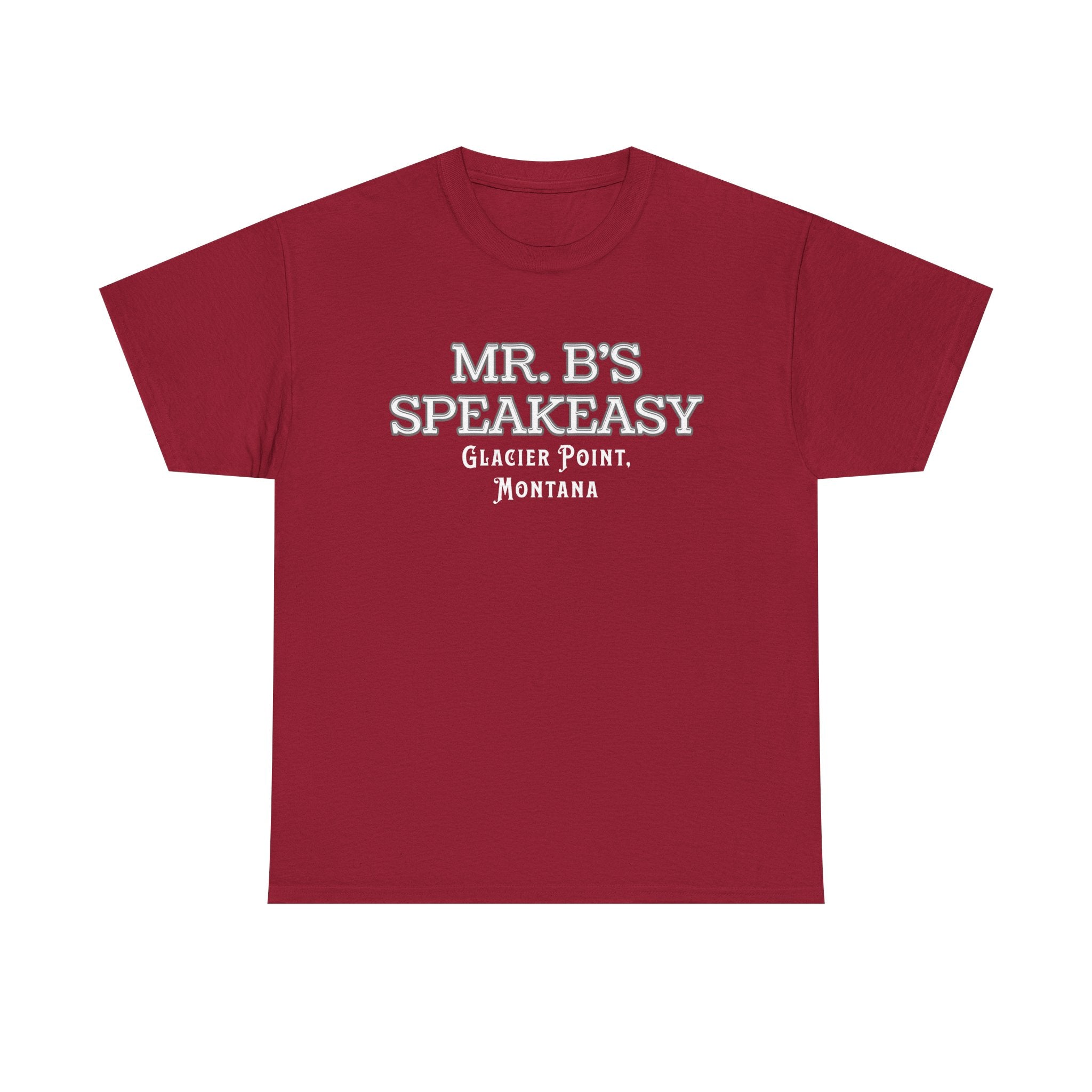 Mr. B’s Speakeasy Tee – Glacier Point, Montana