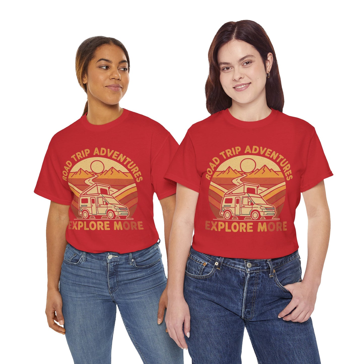 Road Trip Adventures – Explore More Retro Camper Tee