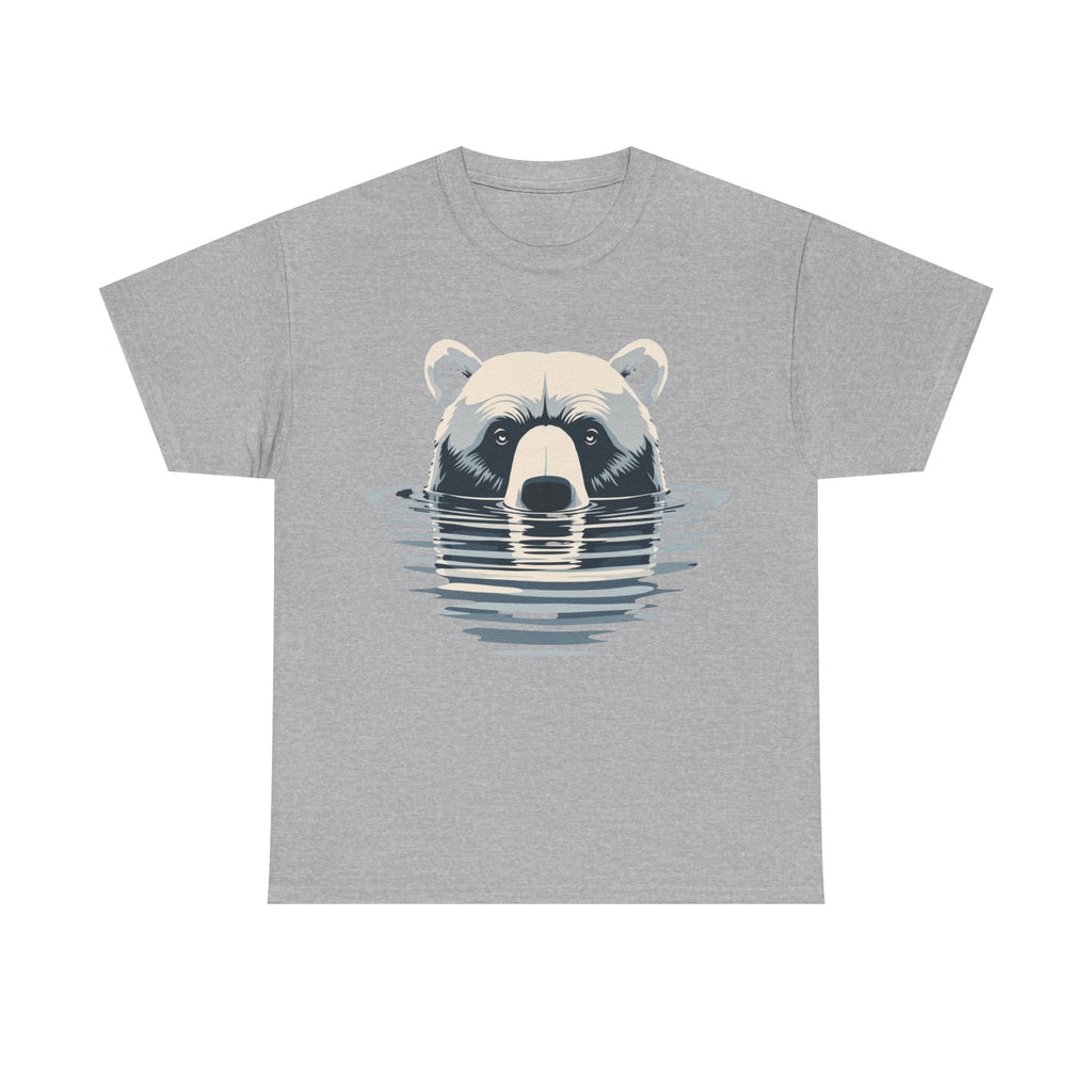 Bear in Water Graphic Tee – Gildan 5000 Heavy Cotton Shirt