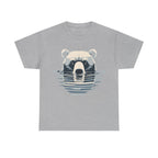 Bear in Water Graphic Tee – Gildan 5000 Heavy Cotton Shirt