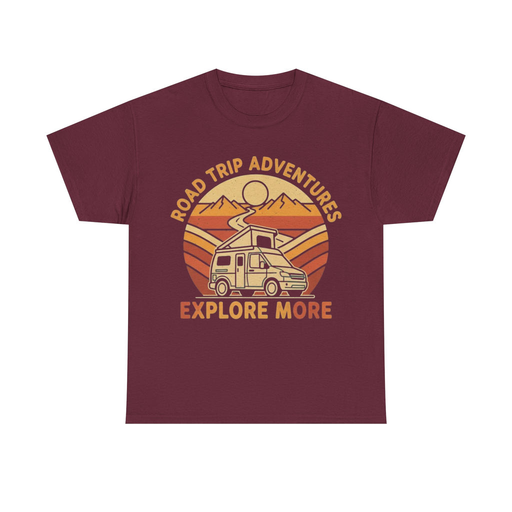 Road Trip Adventures – Explore More Retro Camper Tee