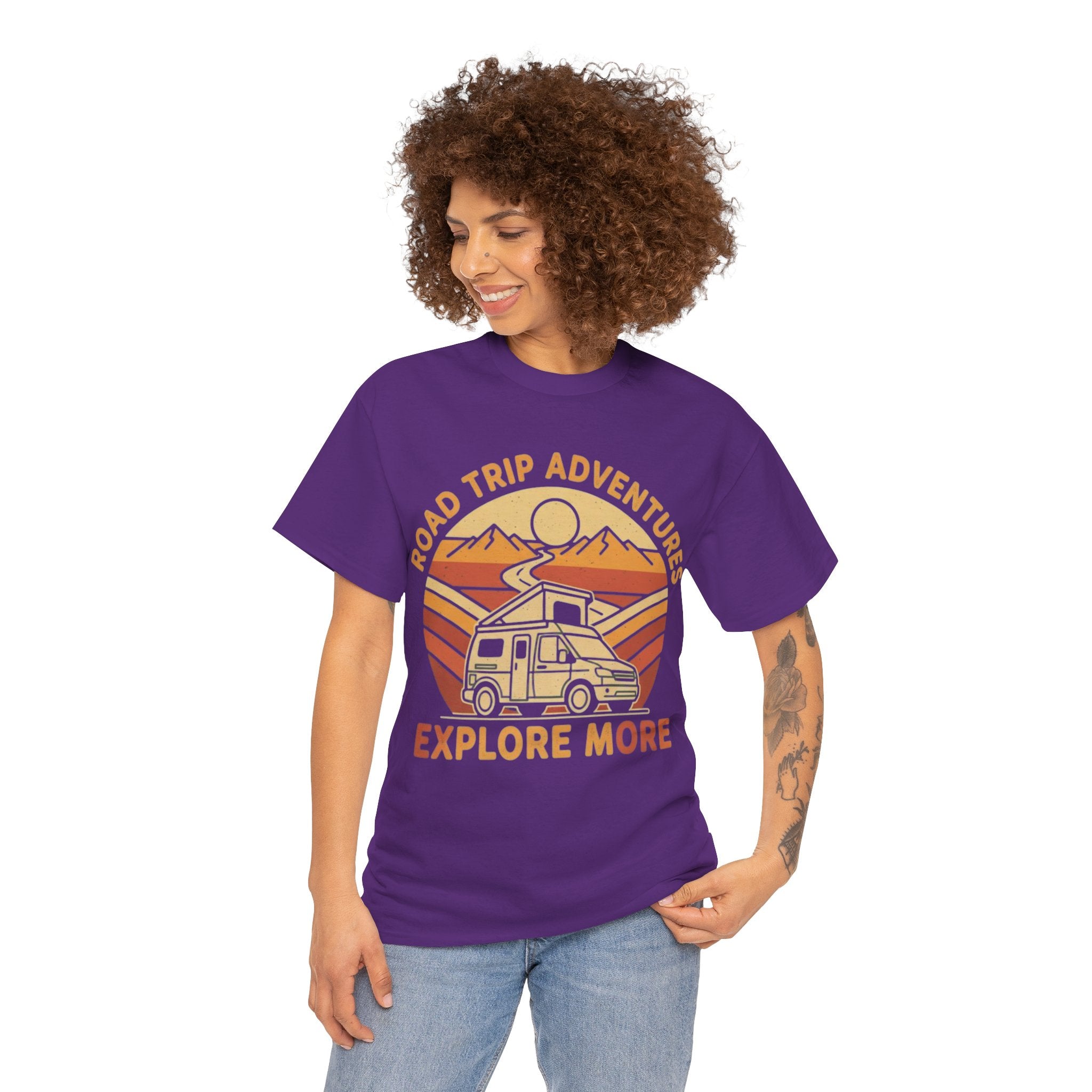 Road Trip Adventures – Explore More Retro Camper Tee