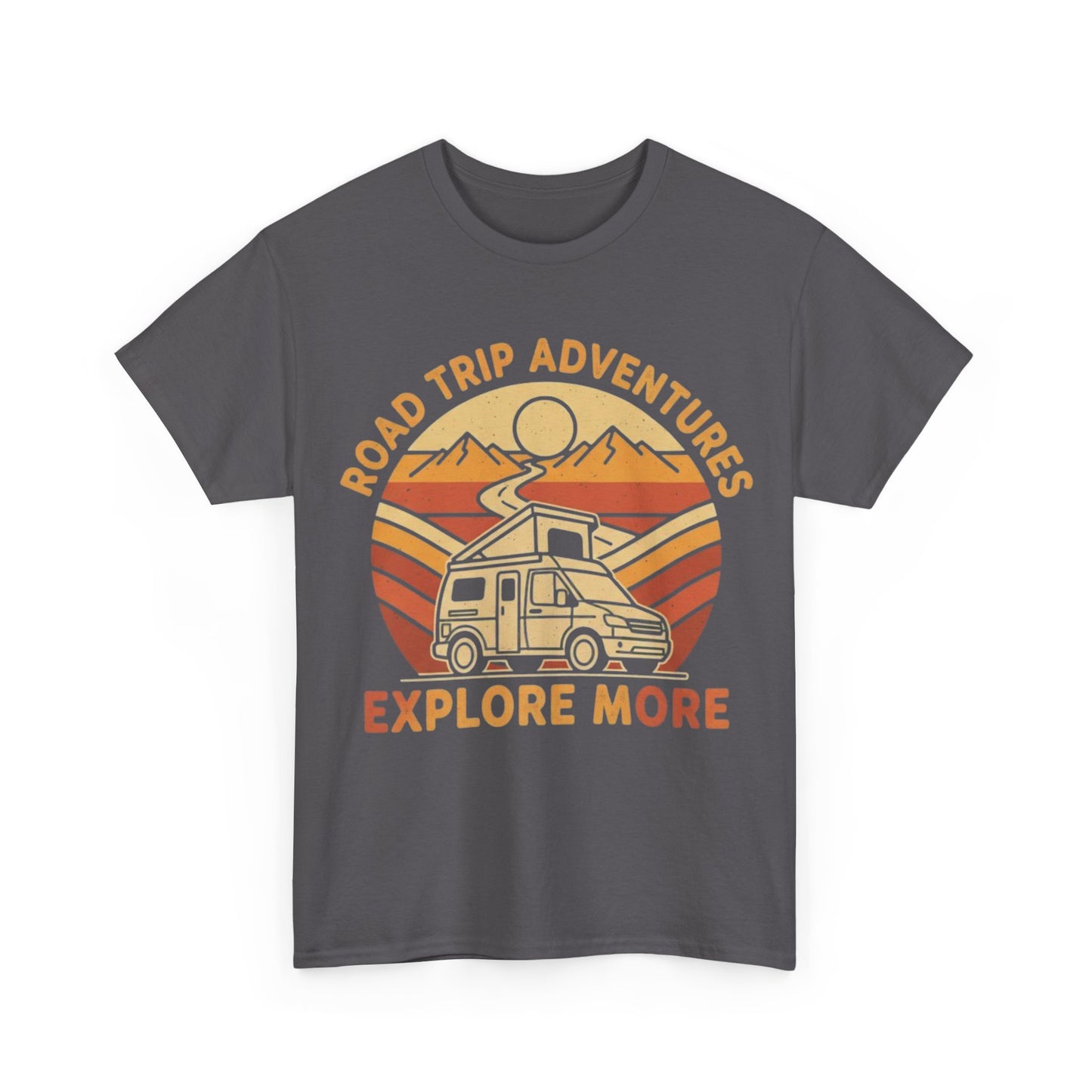 Road Trip Adventures – Explore More Retro Camper Tee